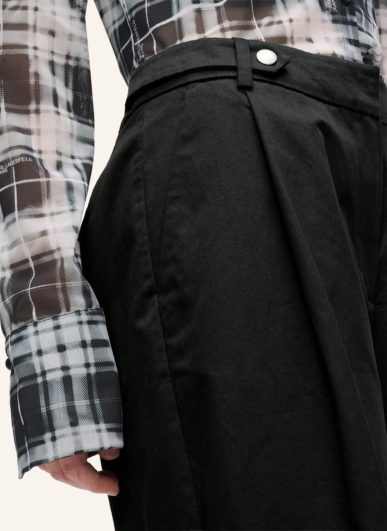 KARL LAGERFELD JEANS Hose: SCHWARZ