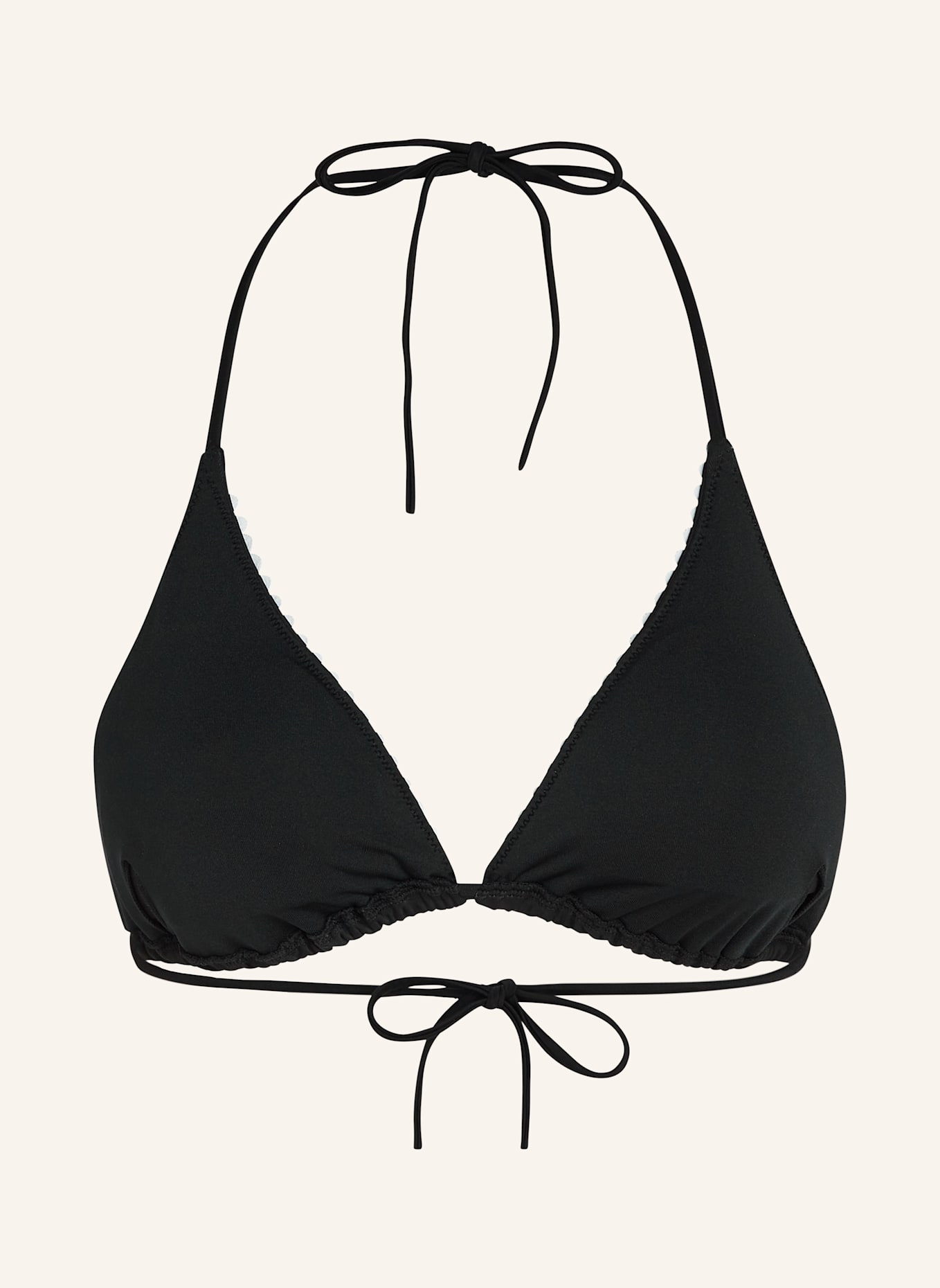 KARL LAGERFELD Bikini-Top: SCHWARZ