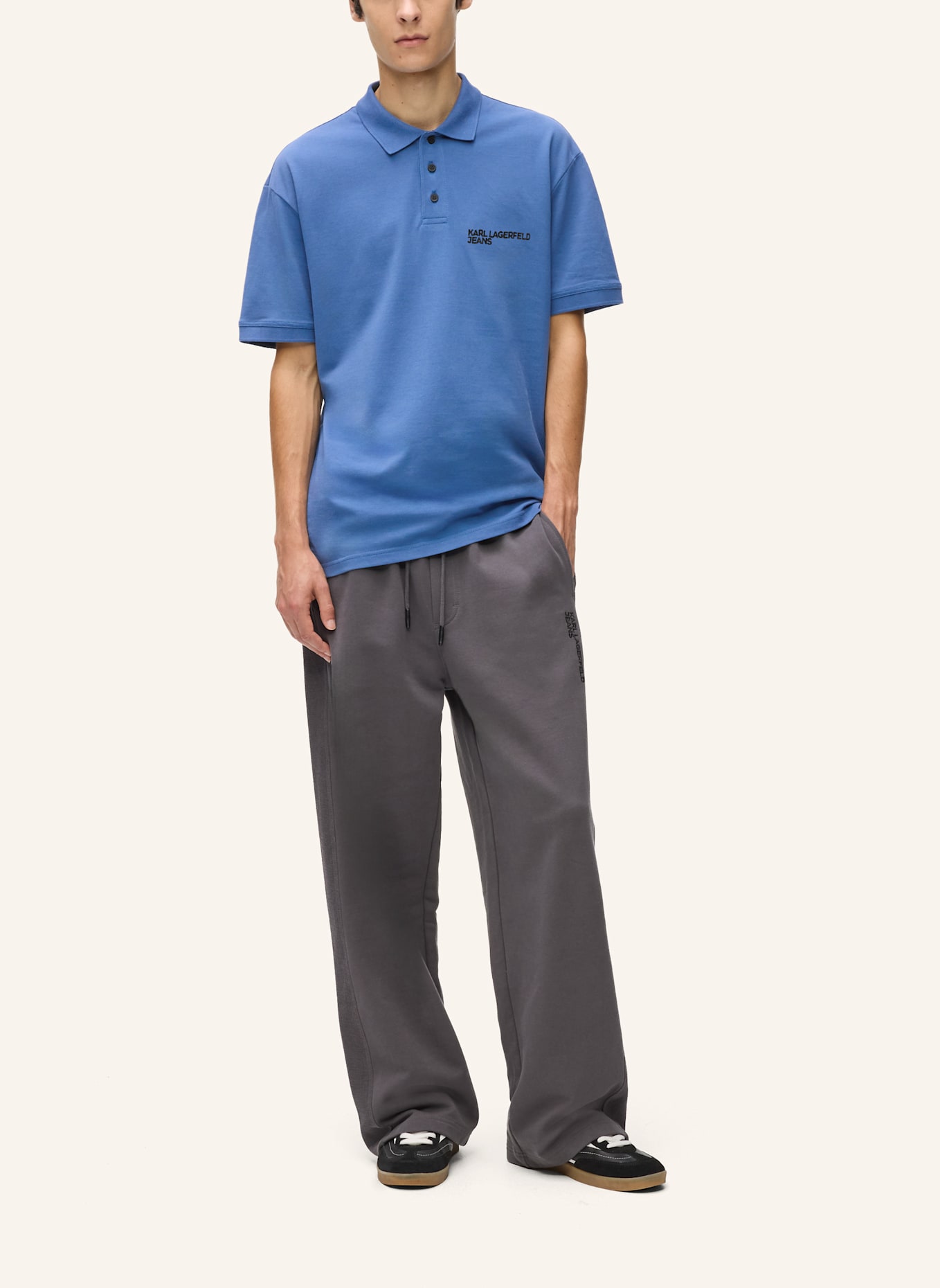 KARL LAGERFELD JEANS Poloshirt: BLAU