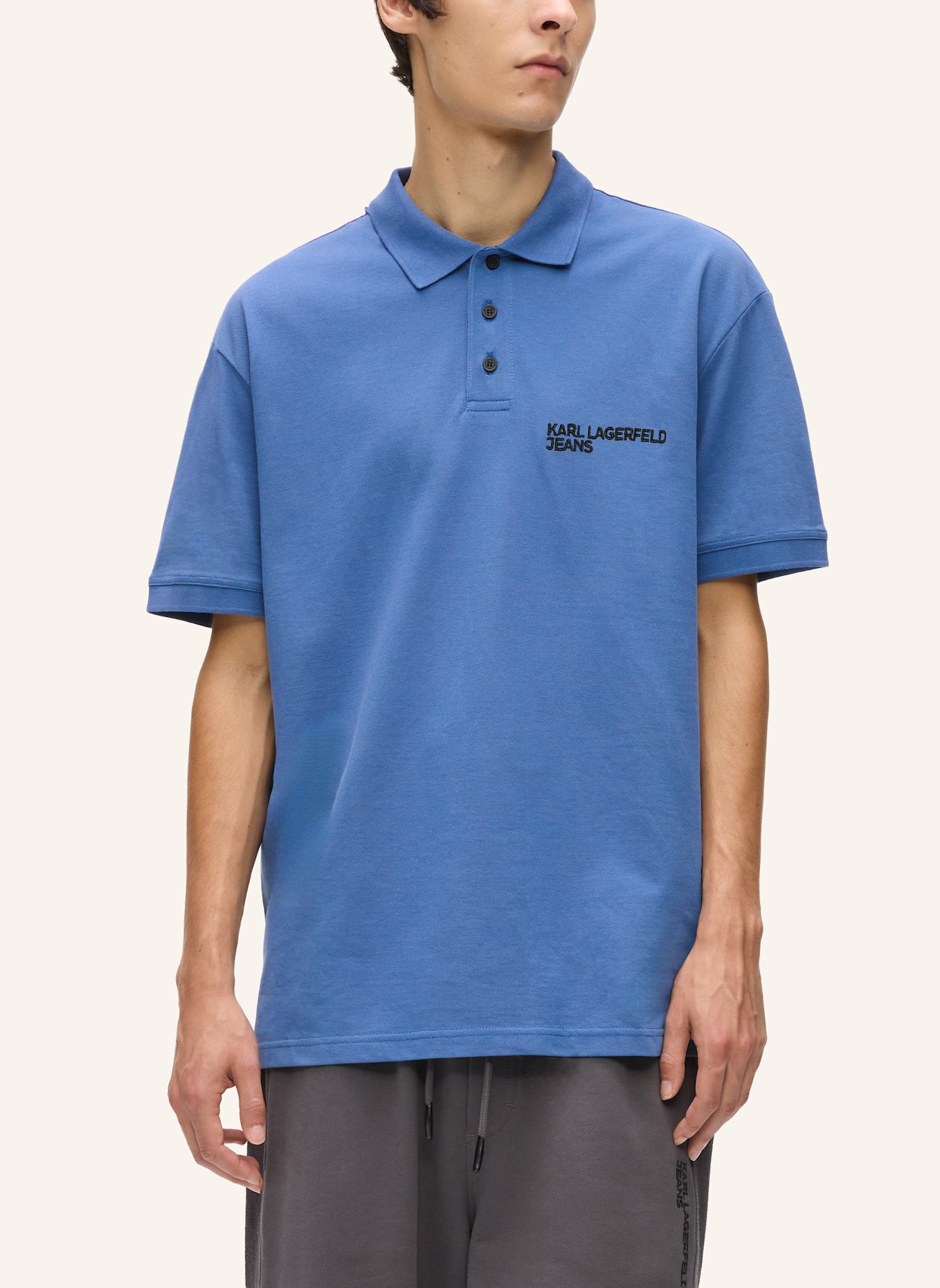 KARL LAGERFELD JEANS Poloshirt: BLAU