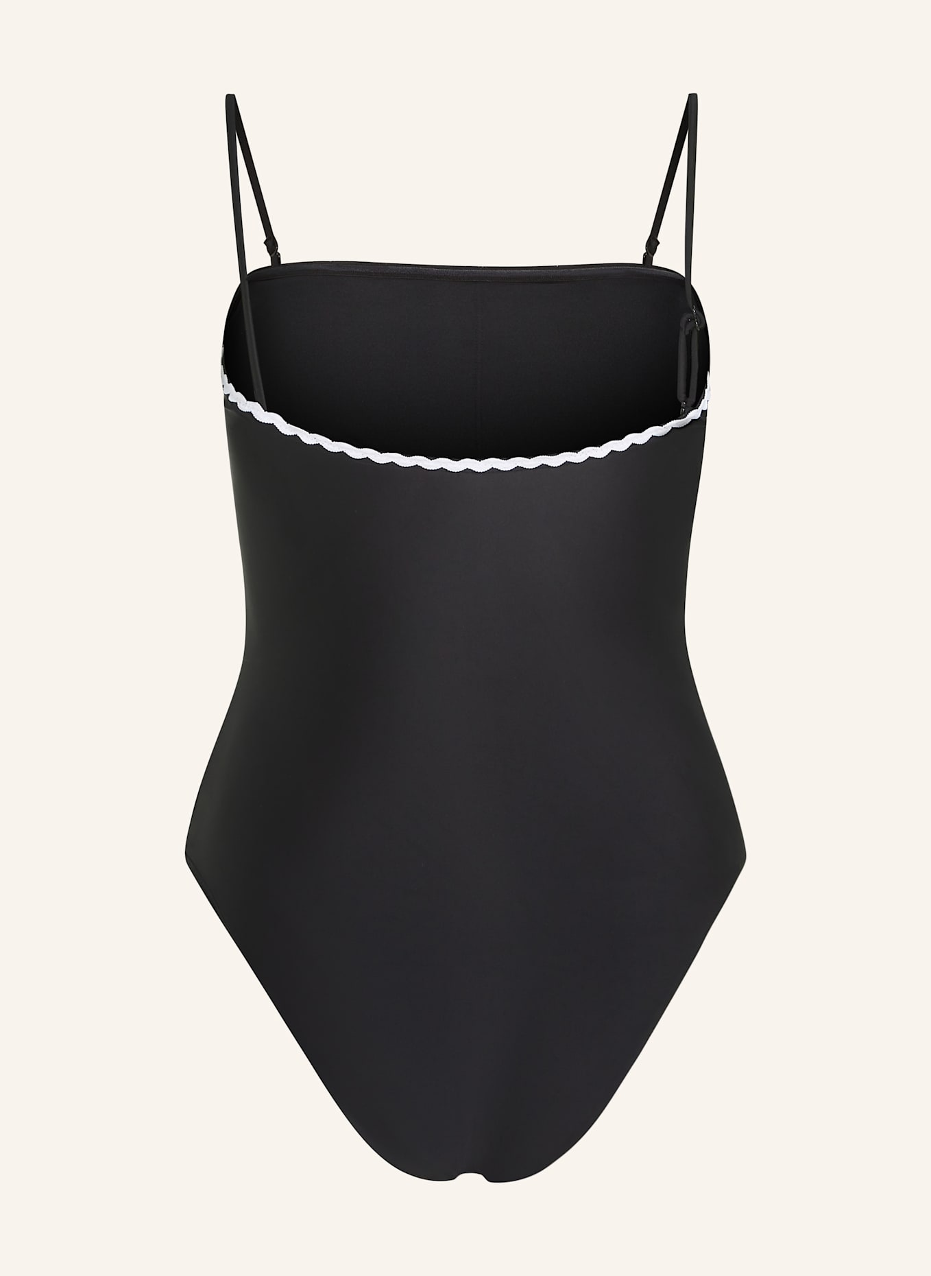 KARL LAGERFELD Badeanzug: SCHWARZ