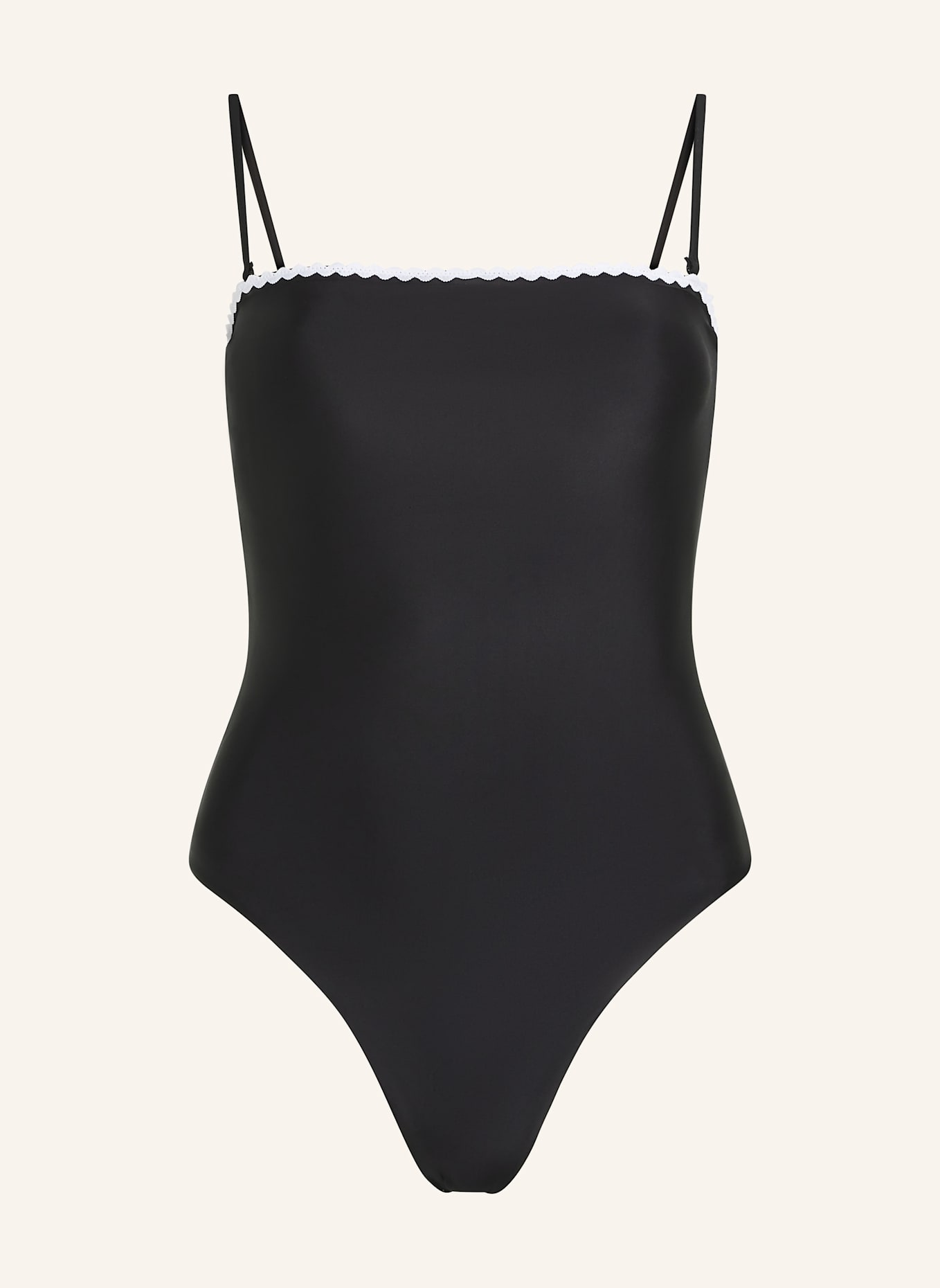 KARL LAGERFELD Badeanzug: SCHWARZ