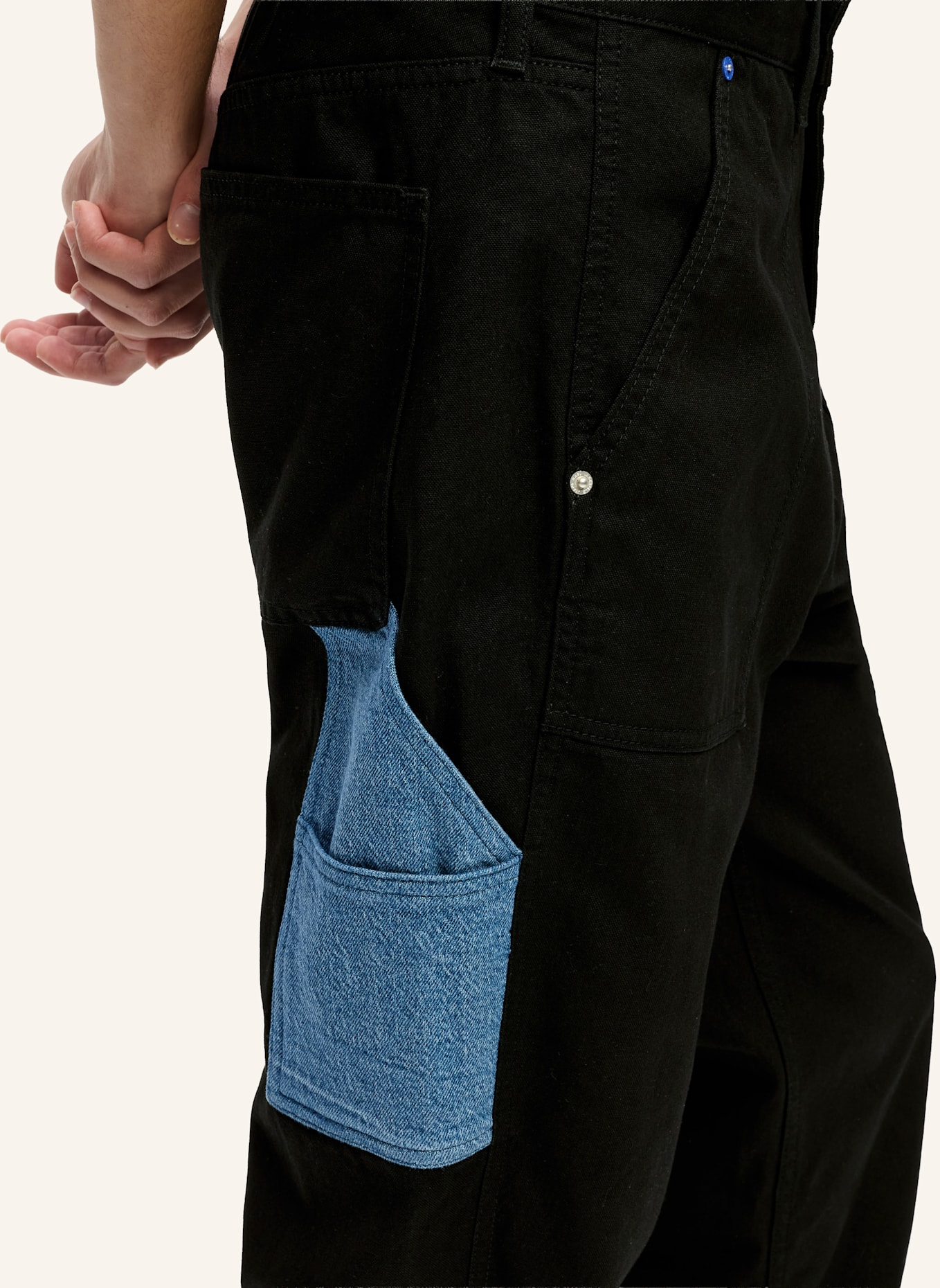 KARL LAGERFELD JEANS Hose: BLAU/ SCHWARZ