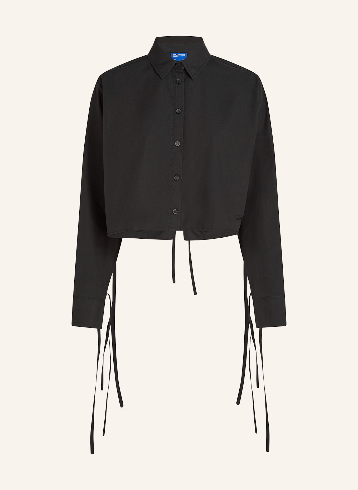 KARL LAGERFELD JEANS Bluse: SCHWARZ