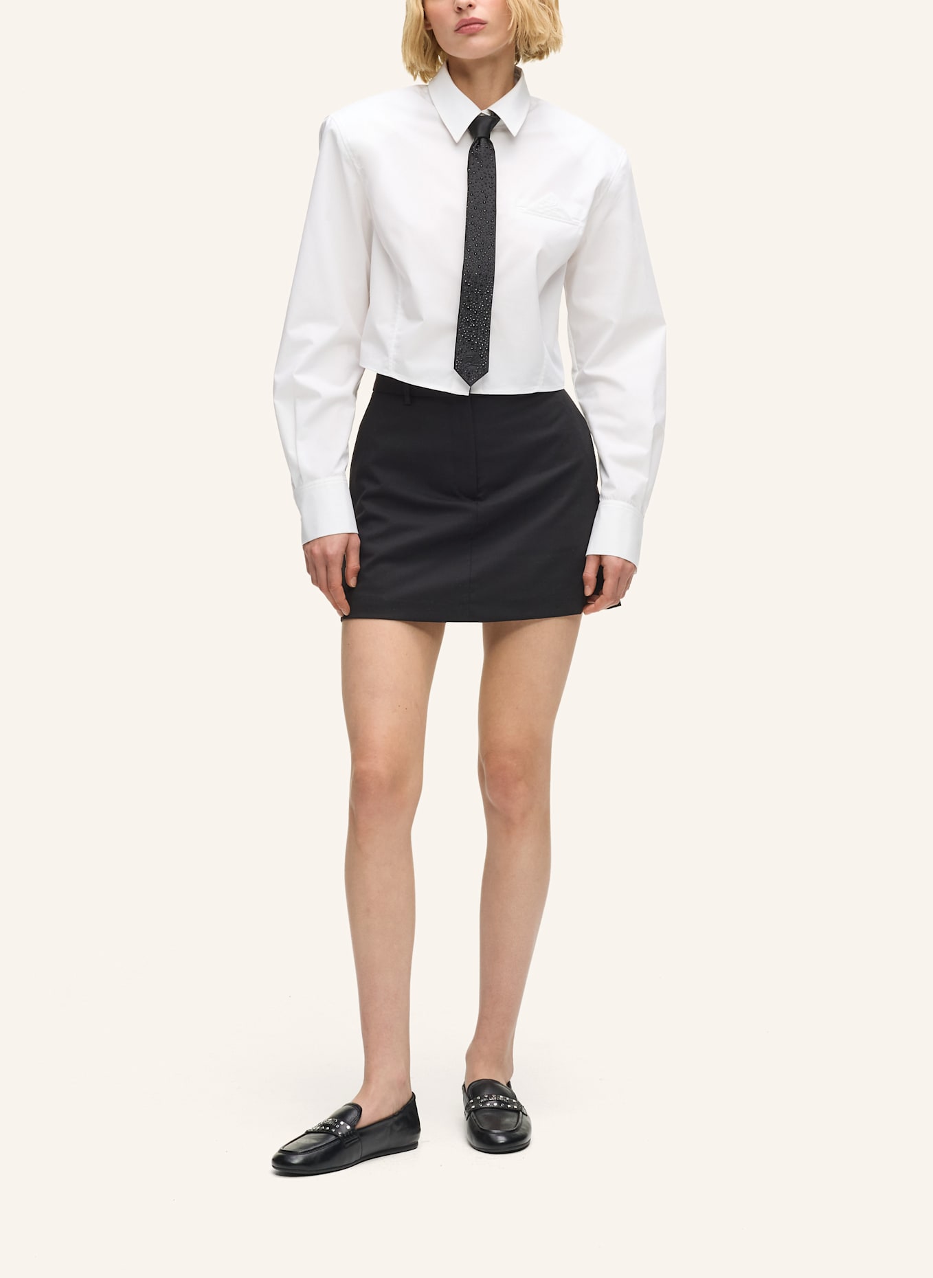 KARL LAGERFELD Bluse: WEISS