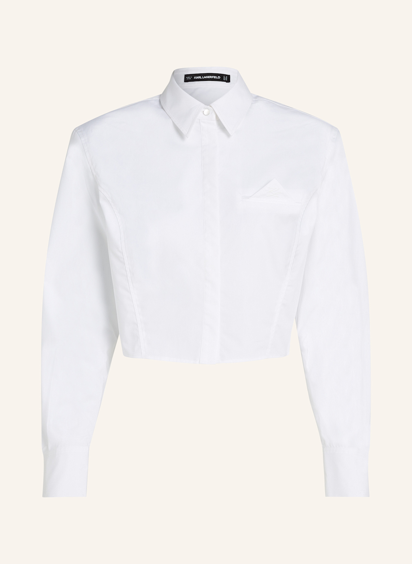 KARL LAGERFELD Bluse: WEISS