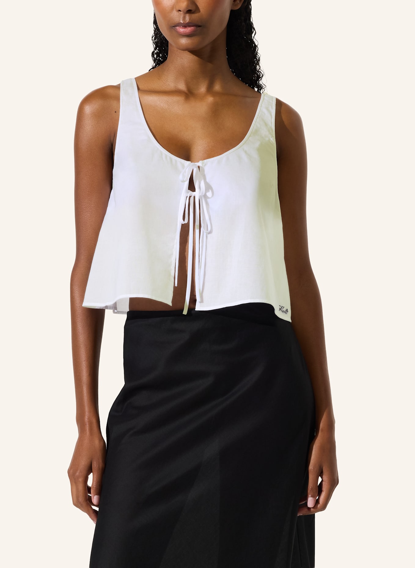 KARL LAGERFELD Top: WEISS