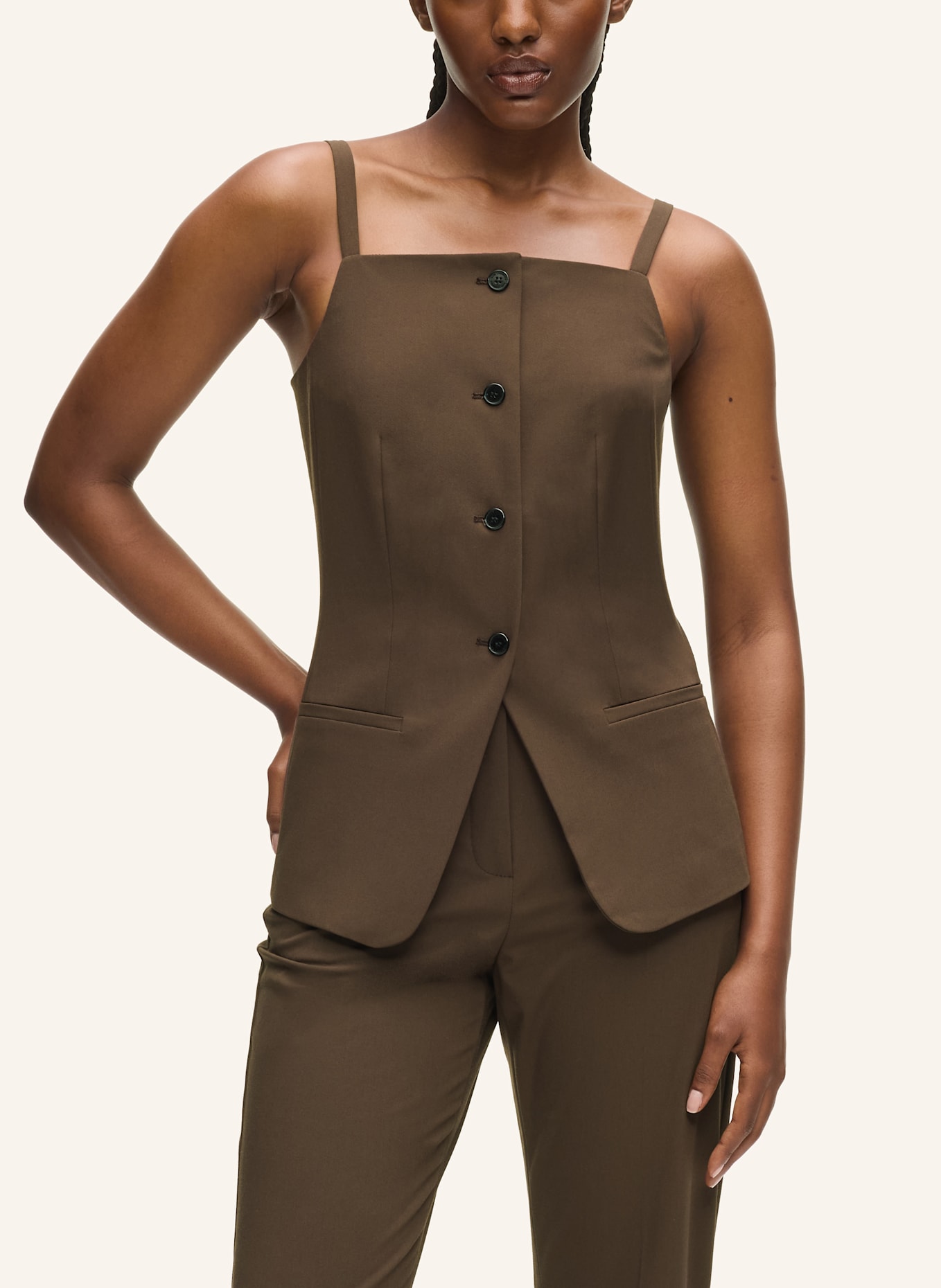 KARL LAGERFELD Bluse: BRAUN