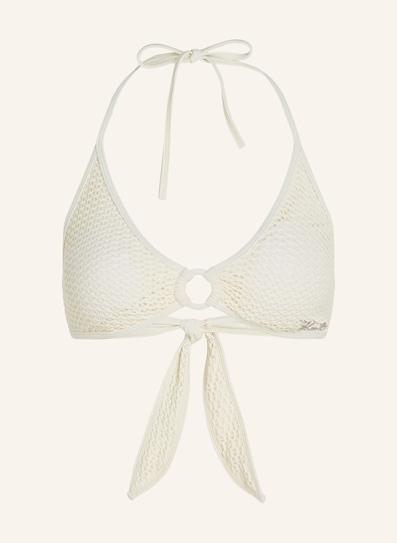 KARL LAGERFELD Bikini-Top: BEIGE