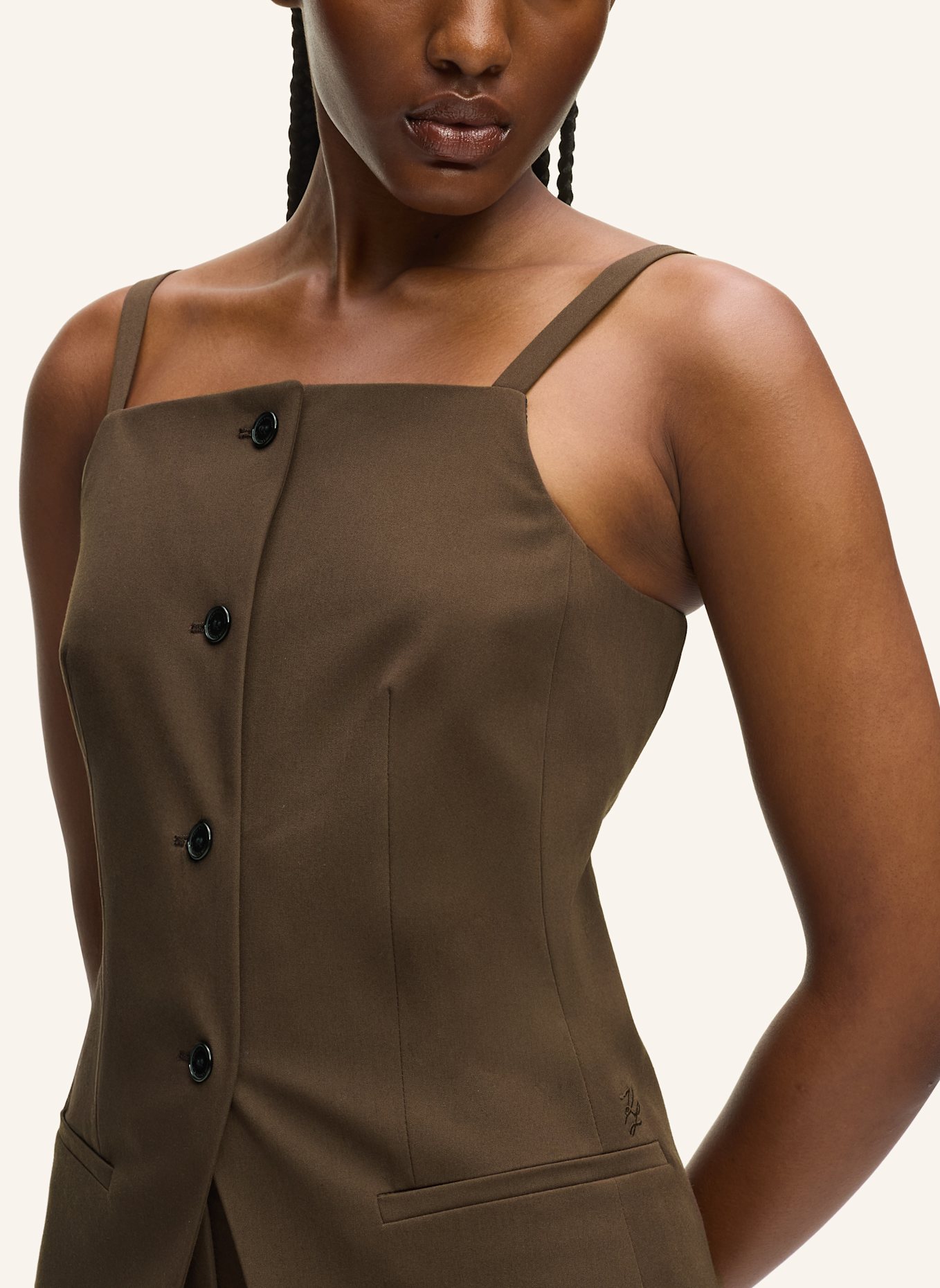 KARL LAGERFELD Bluse: BRAUN