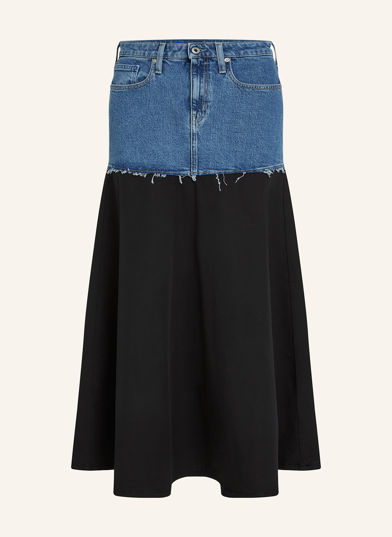 KARL LAGERFELD JEANS Rock: BLAU/ SCHWARZ