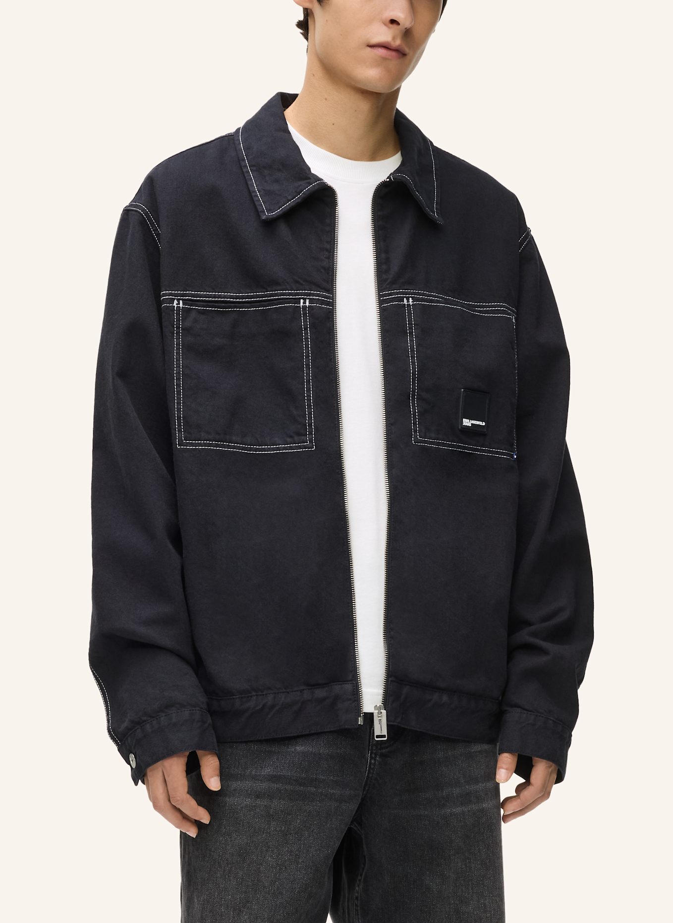 KARL LAGERFELD JEANS Jacke: SCHWARZ
