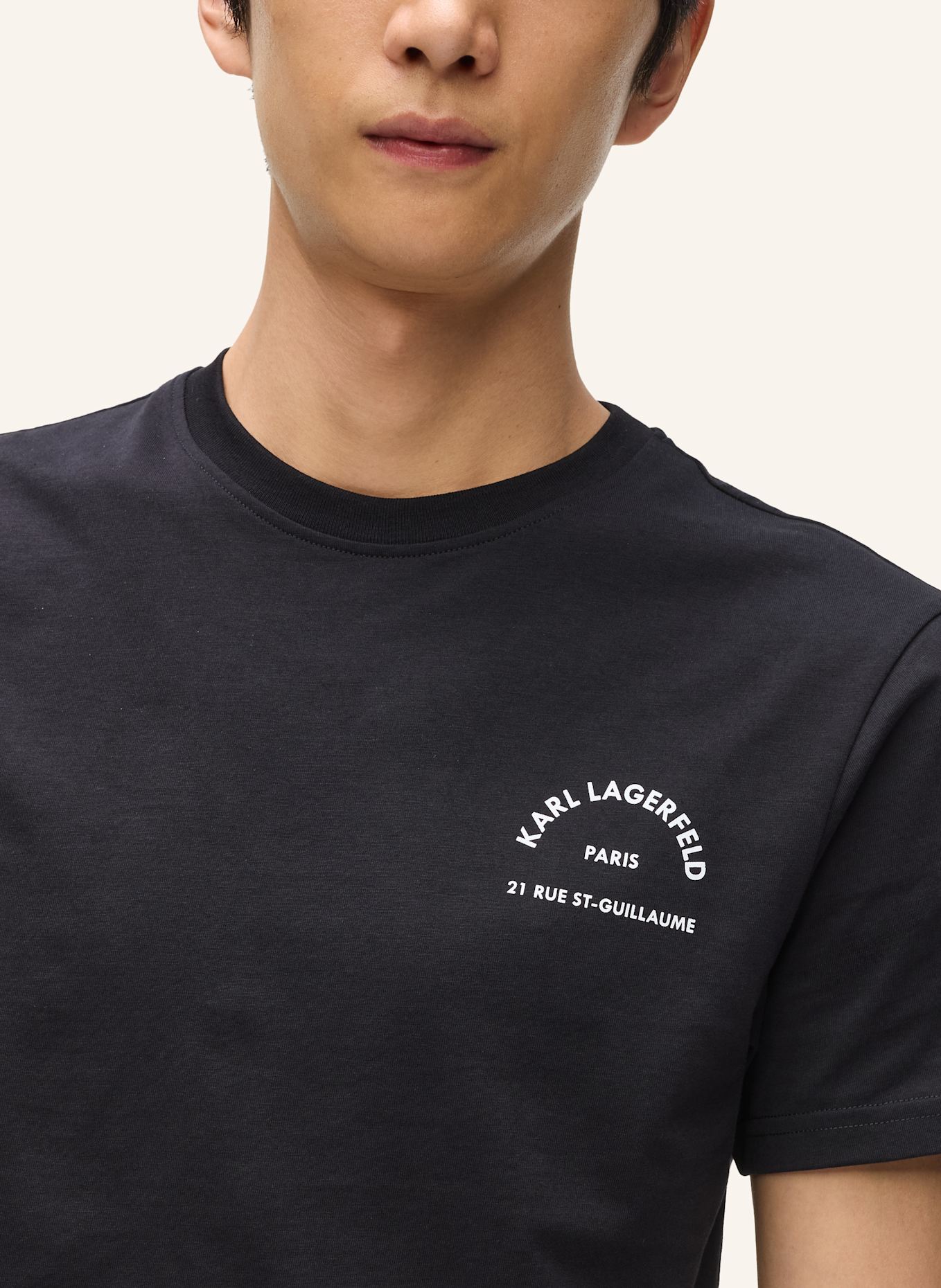 KARL LAGERFELD T-shirt: SCHWARZ