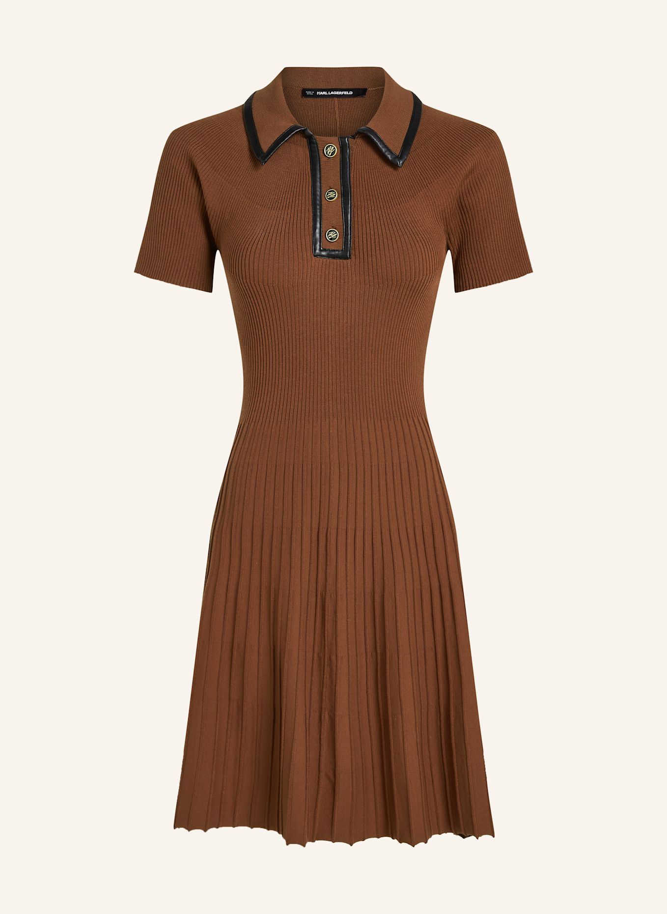 KARL LAGERFELD Kleid: BRAUN
