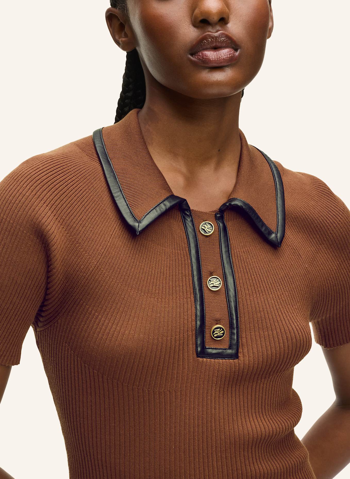 KARL LAGERFELD Kleid: BRAUN