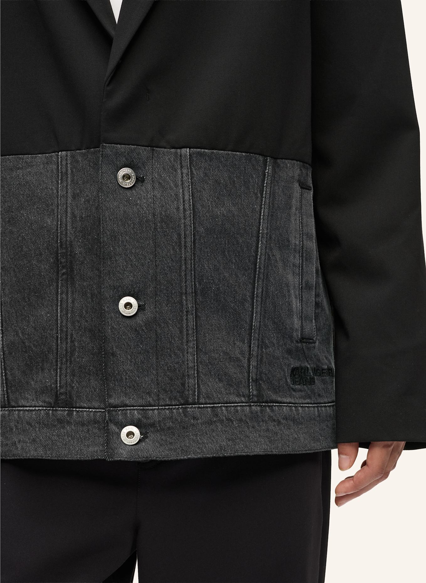 KARL LAGERFELD JEANS Jacke: SCHWARZ