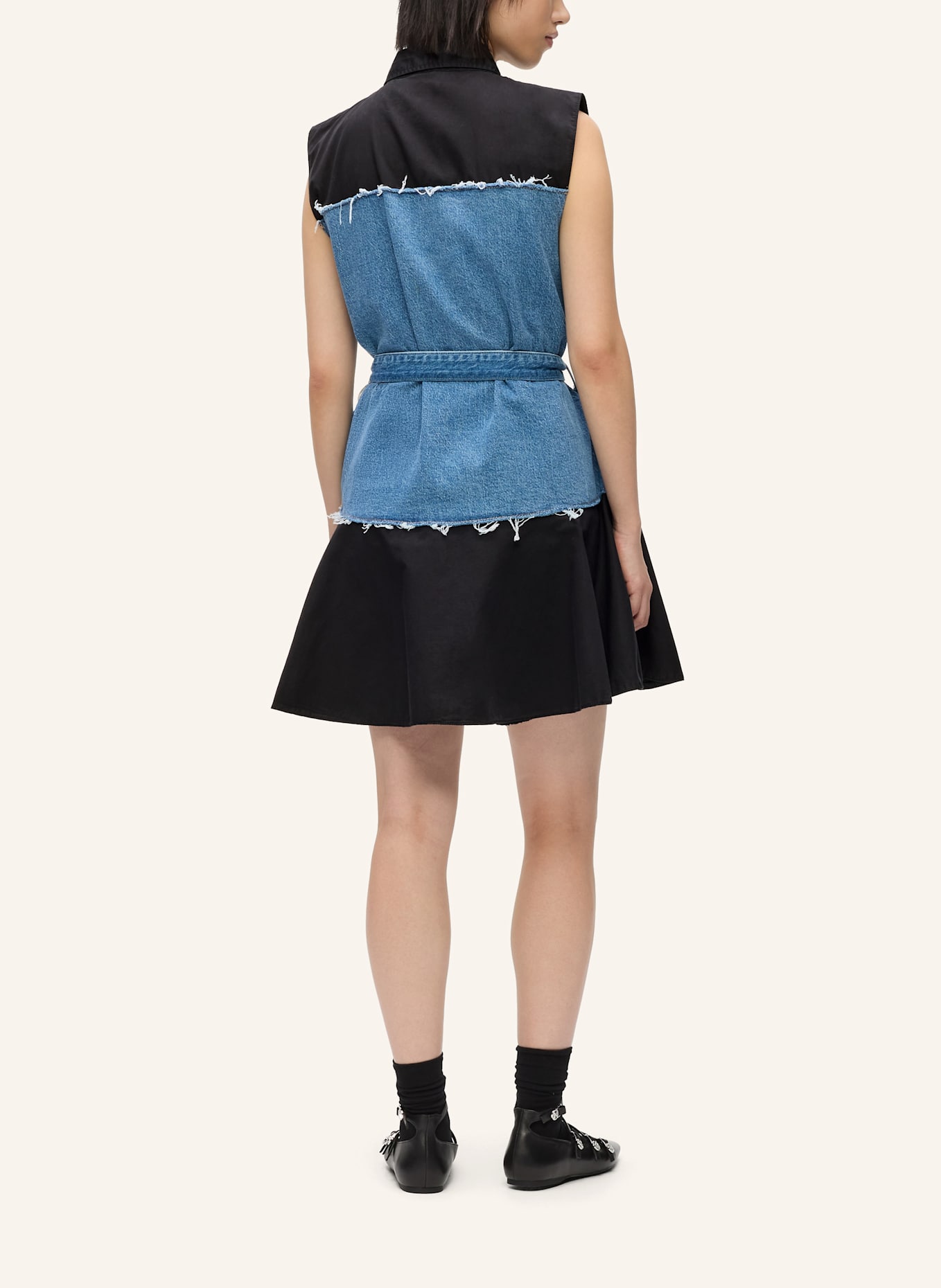 KARL LAGERFELD JEANS Kleid: BLAU/ SCHWARZ