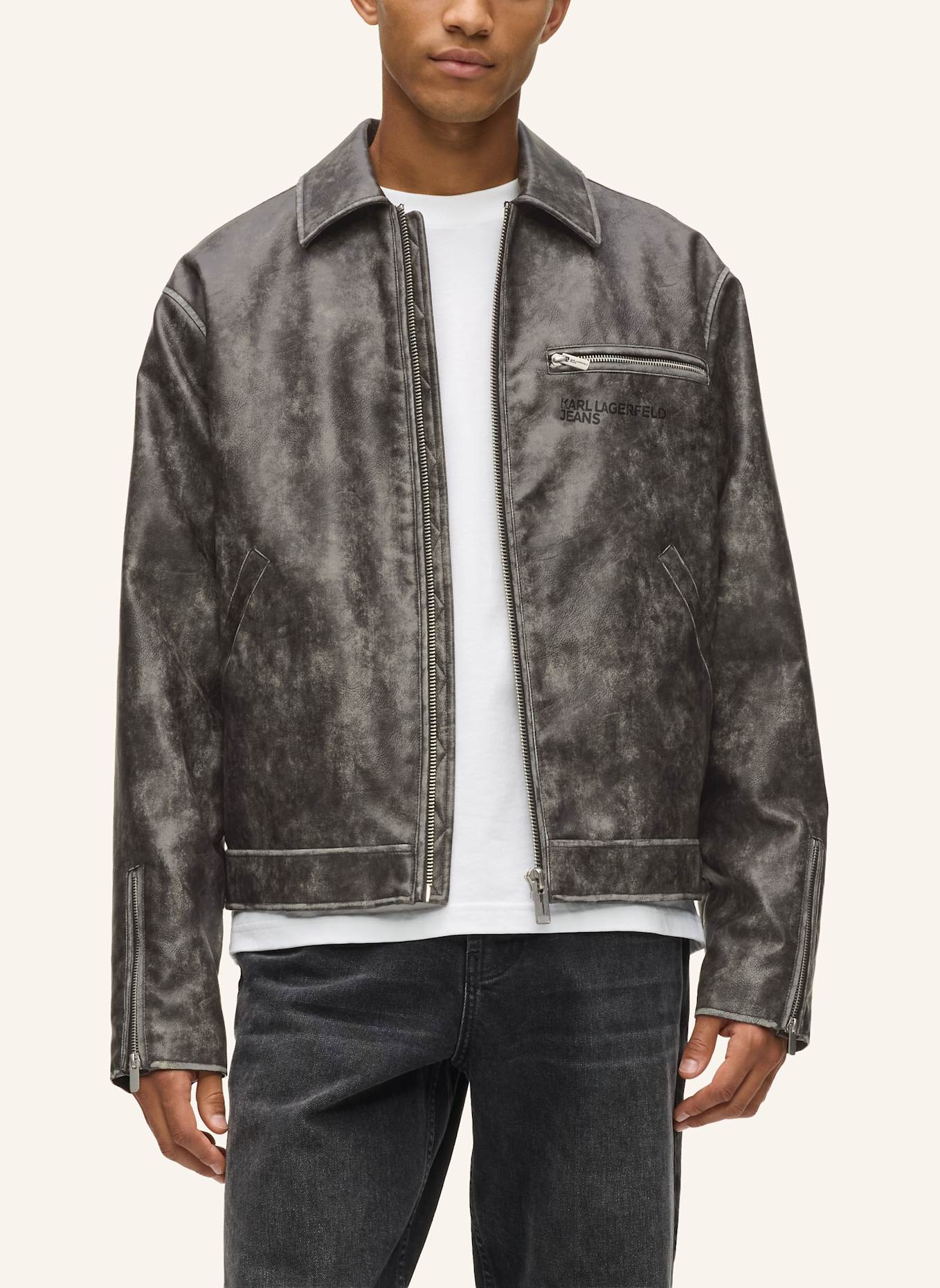 KARL LAGERFELD JEANS Jacke: SCHWARZ