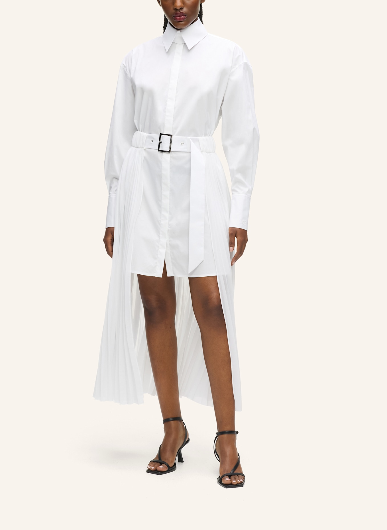 KARL LAGERFELD Kleid: WEISS