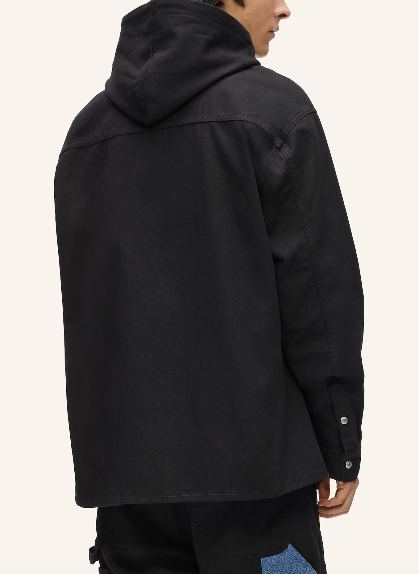 KARL LAGERFELD JEANS Hemd: BLAU/ SCHWARZ