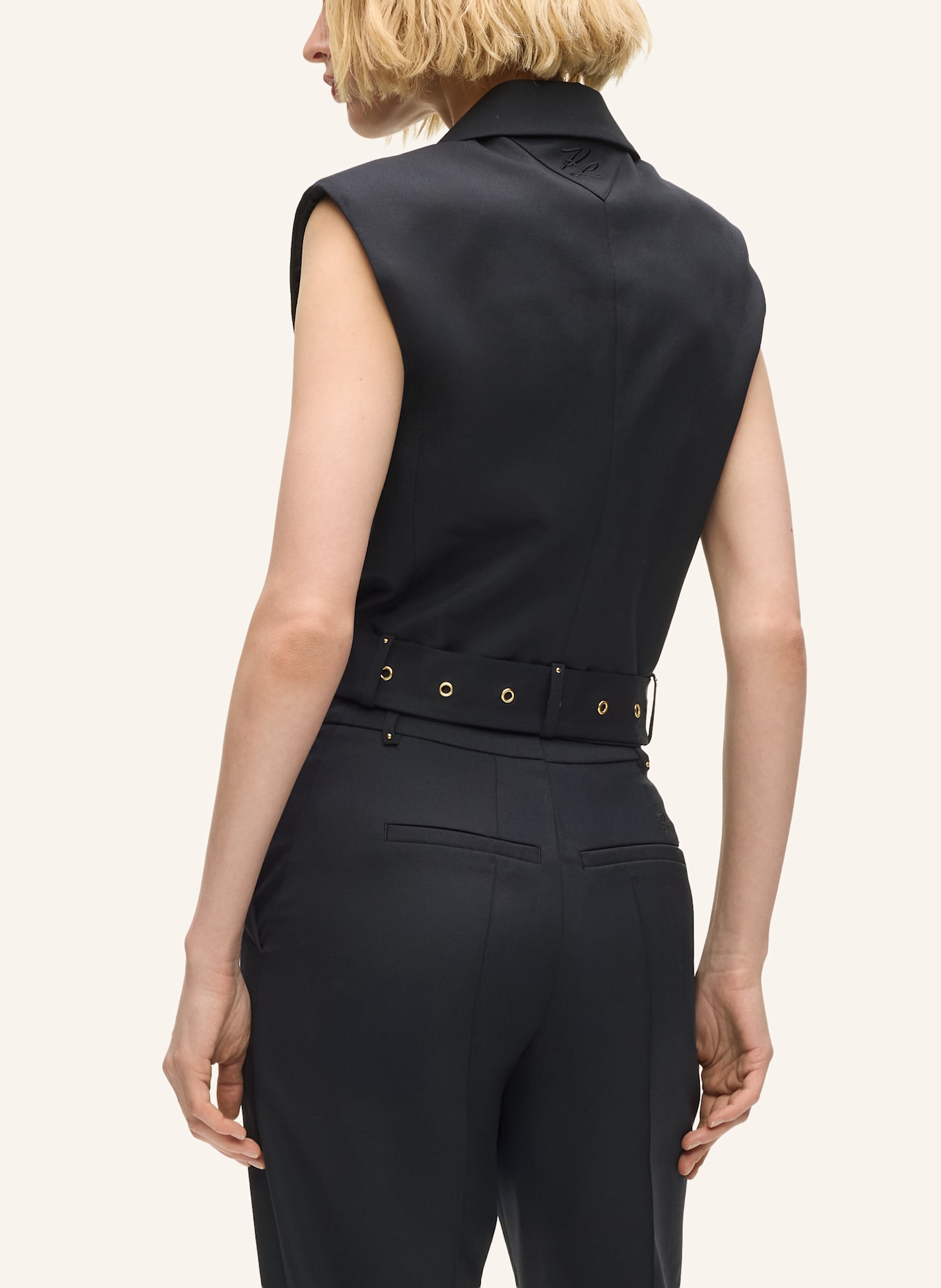 KARL LAGERFELD Weste: SCHWARZ