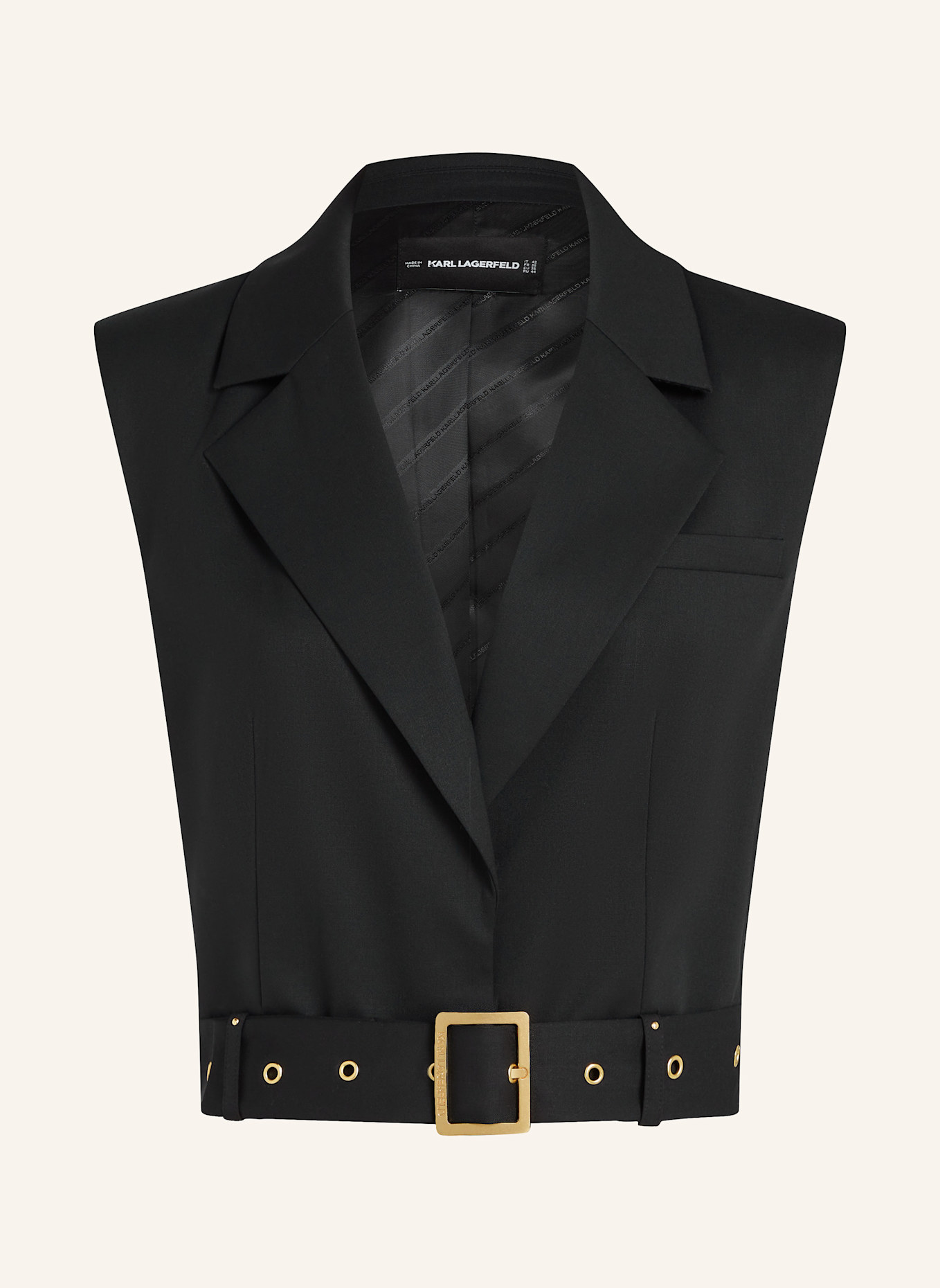 KARL LAGERFELD Weste: SCHWARZ