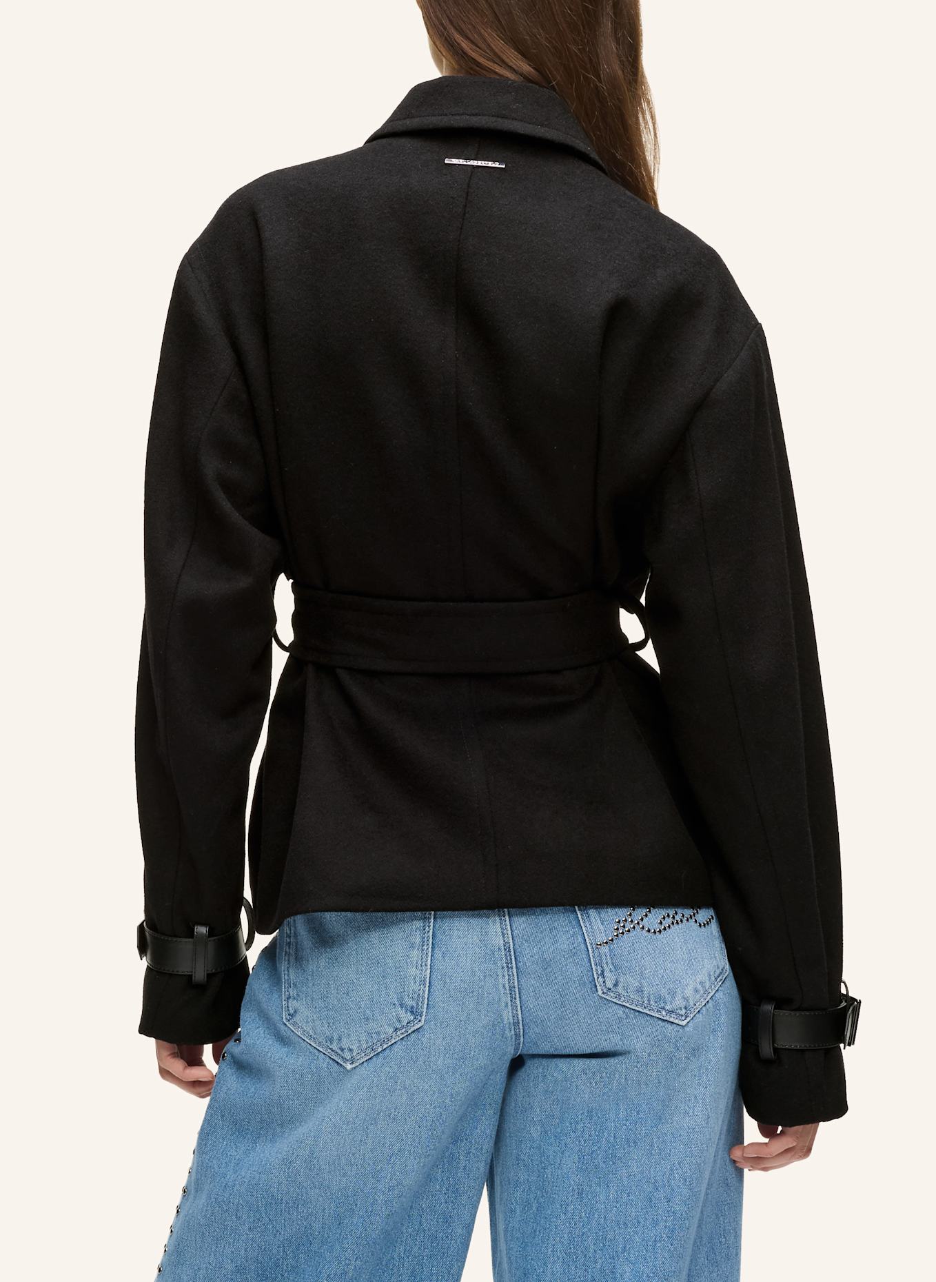 KARL LAGERFELD Mantel: SCHWARZ