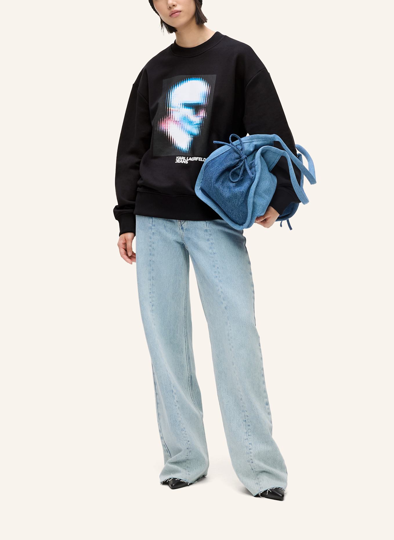 KARL LAGERFELD JEANS Sweatshirt: SCHWARZ