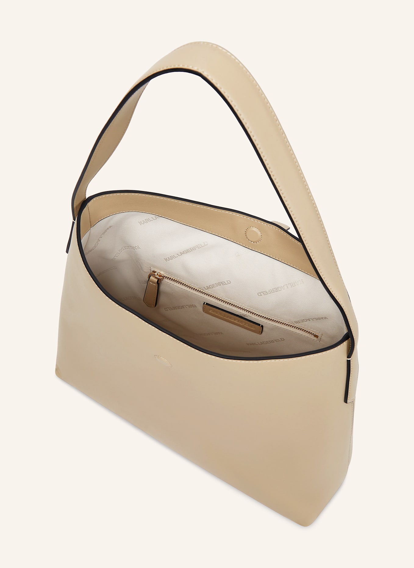 KARL LAGERFELD Hobo-Bag: BEIGE
