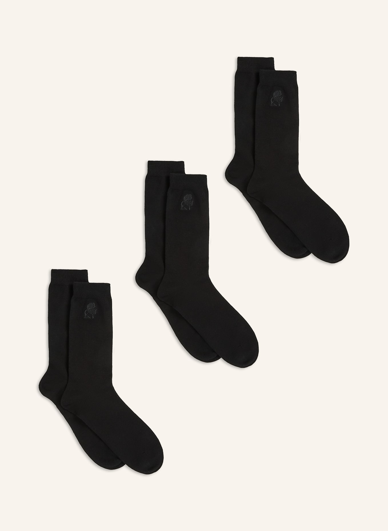 KARL LAGERFELD Socken: SCHWARZ