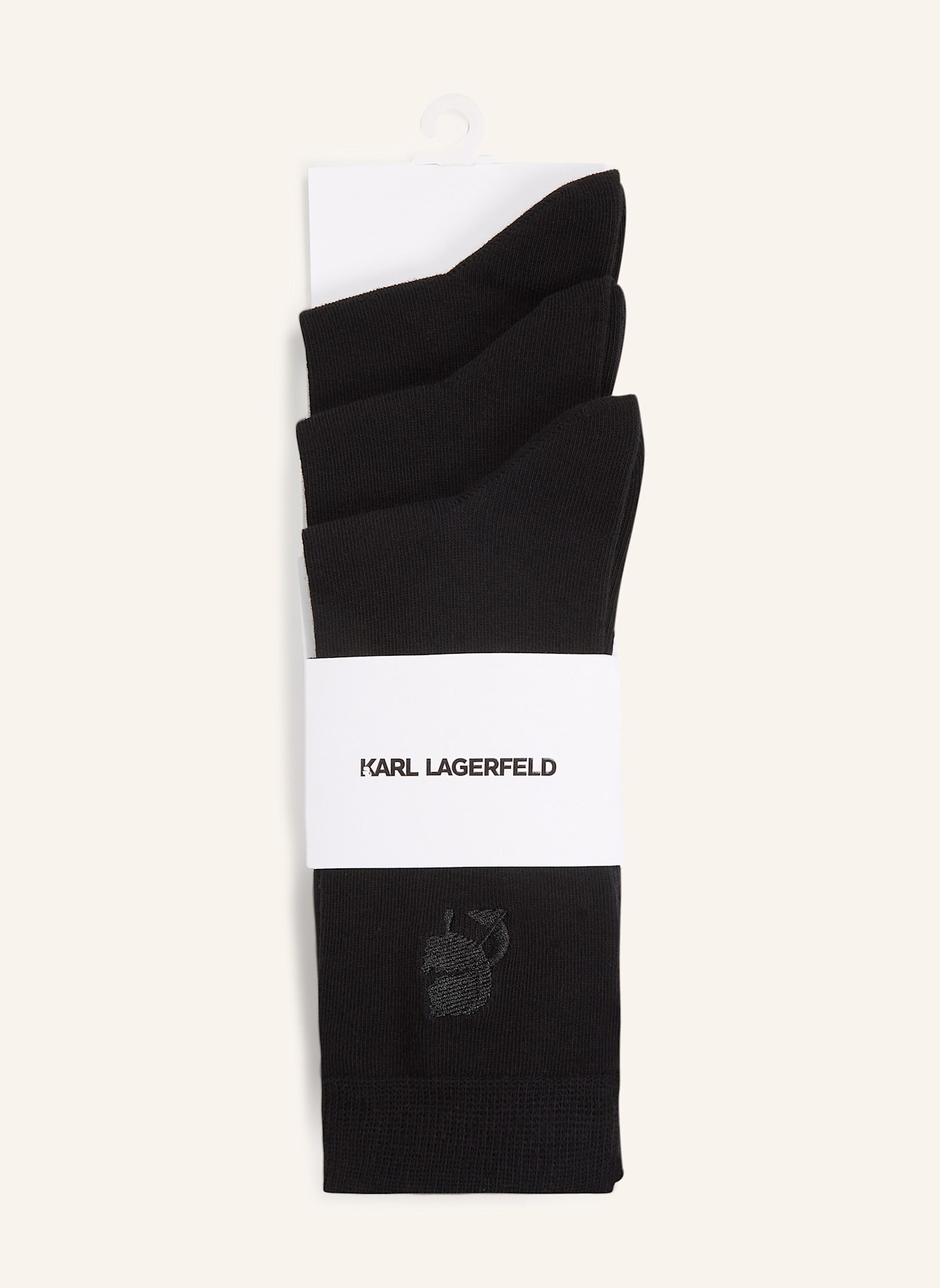 KARL LAGERFELD Socken: SCHWARZ