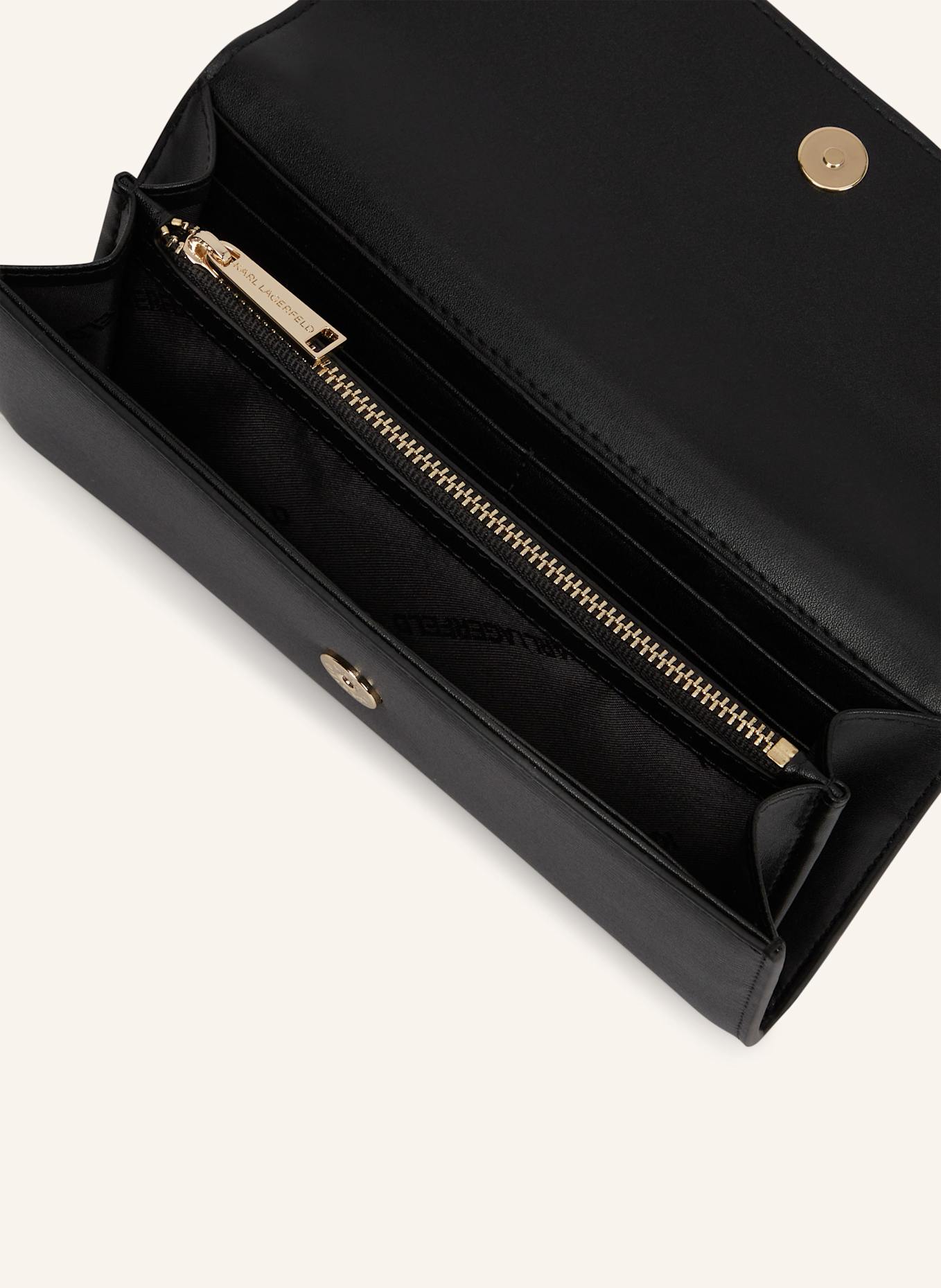 KARL LAGERFELD Geldbörse: SCHWARZ/ GOLD
