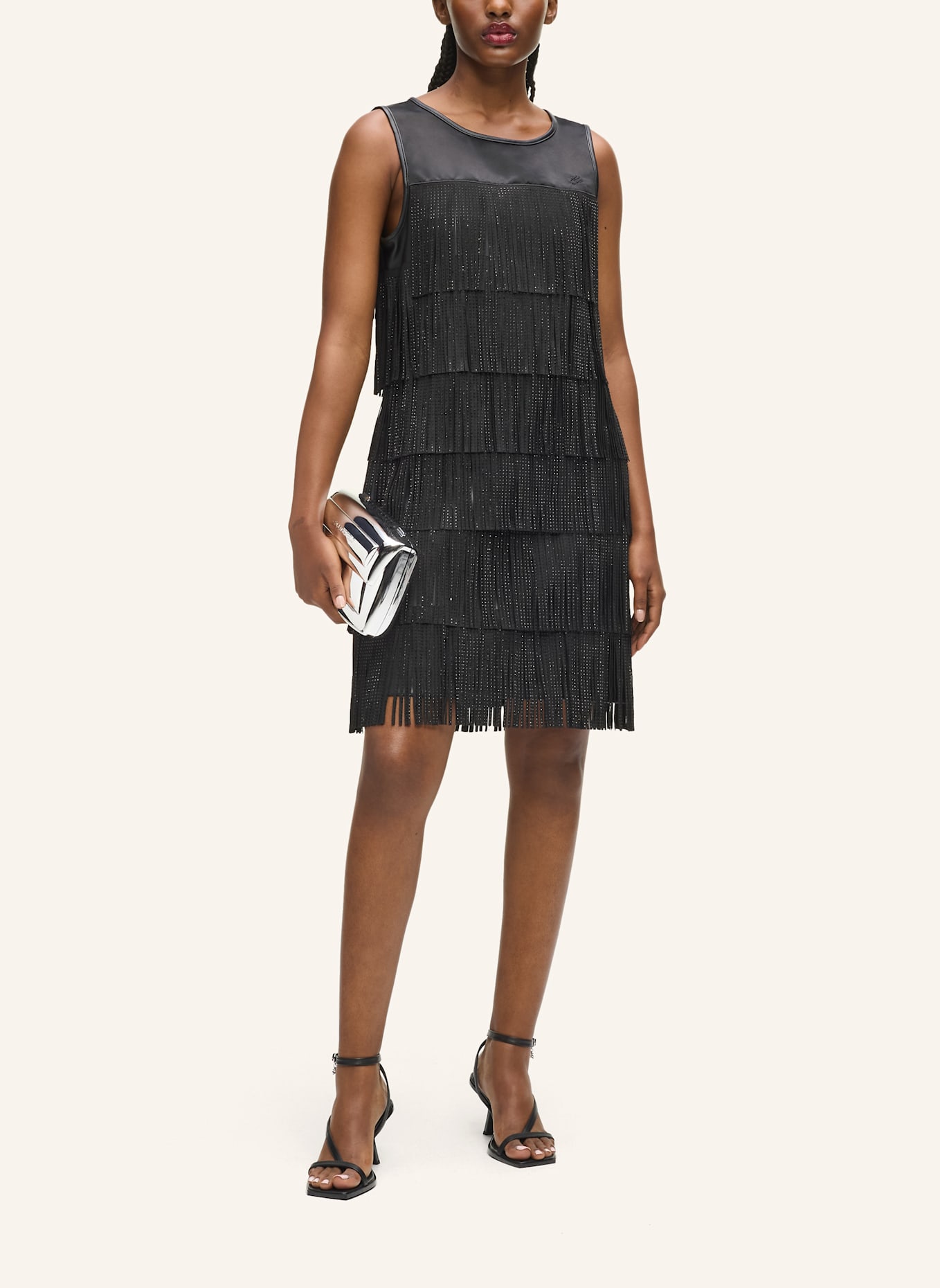 KARL LAGERFELD Kleid: SCHWARZ