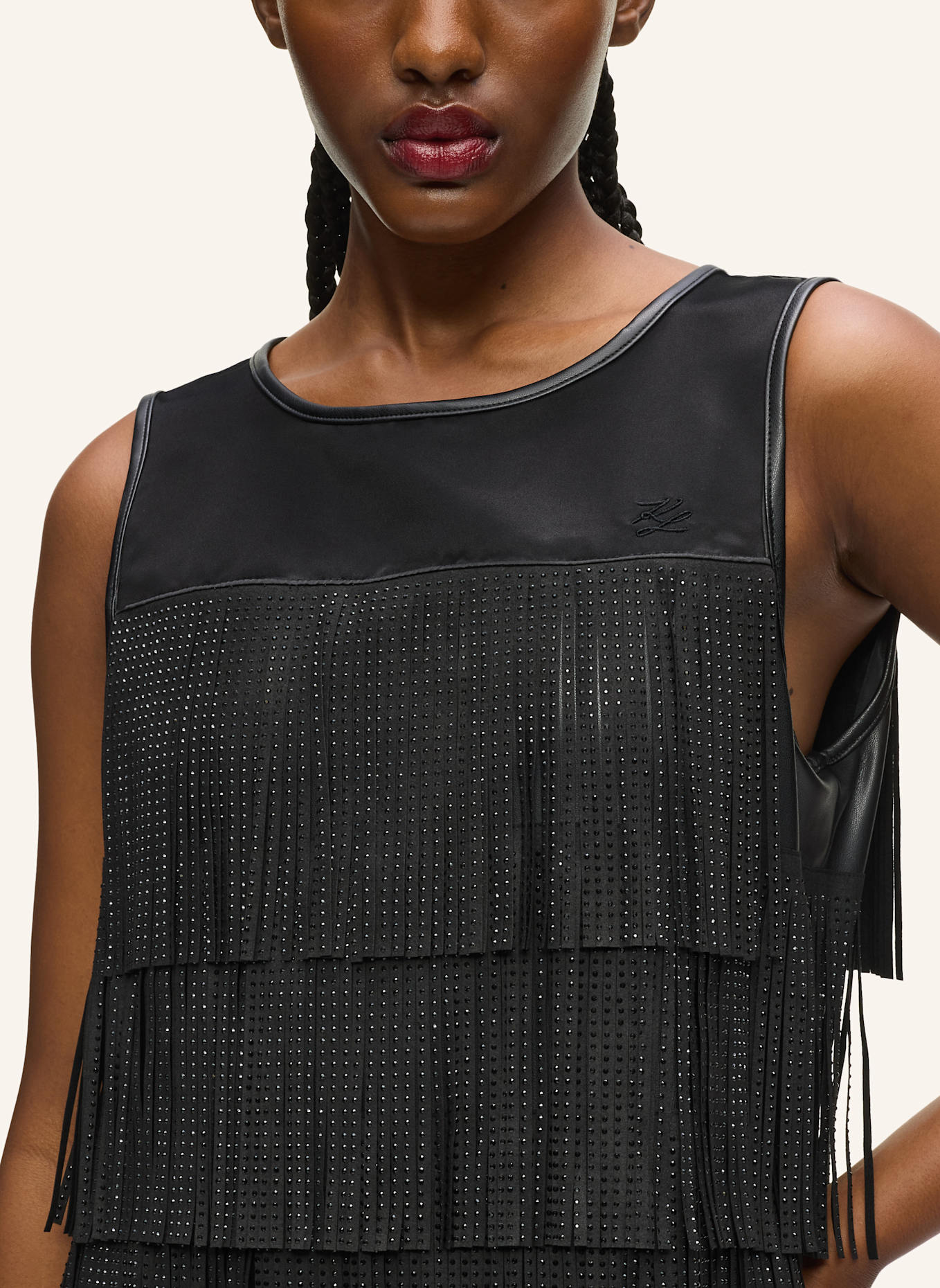 KARL LAGERFELD Kleid: SCHWARZ