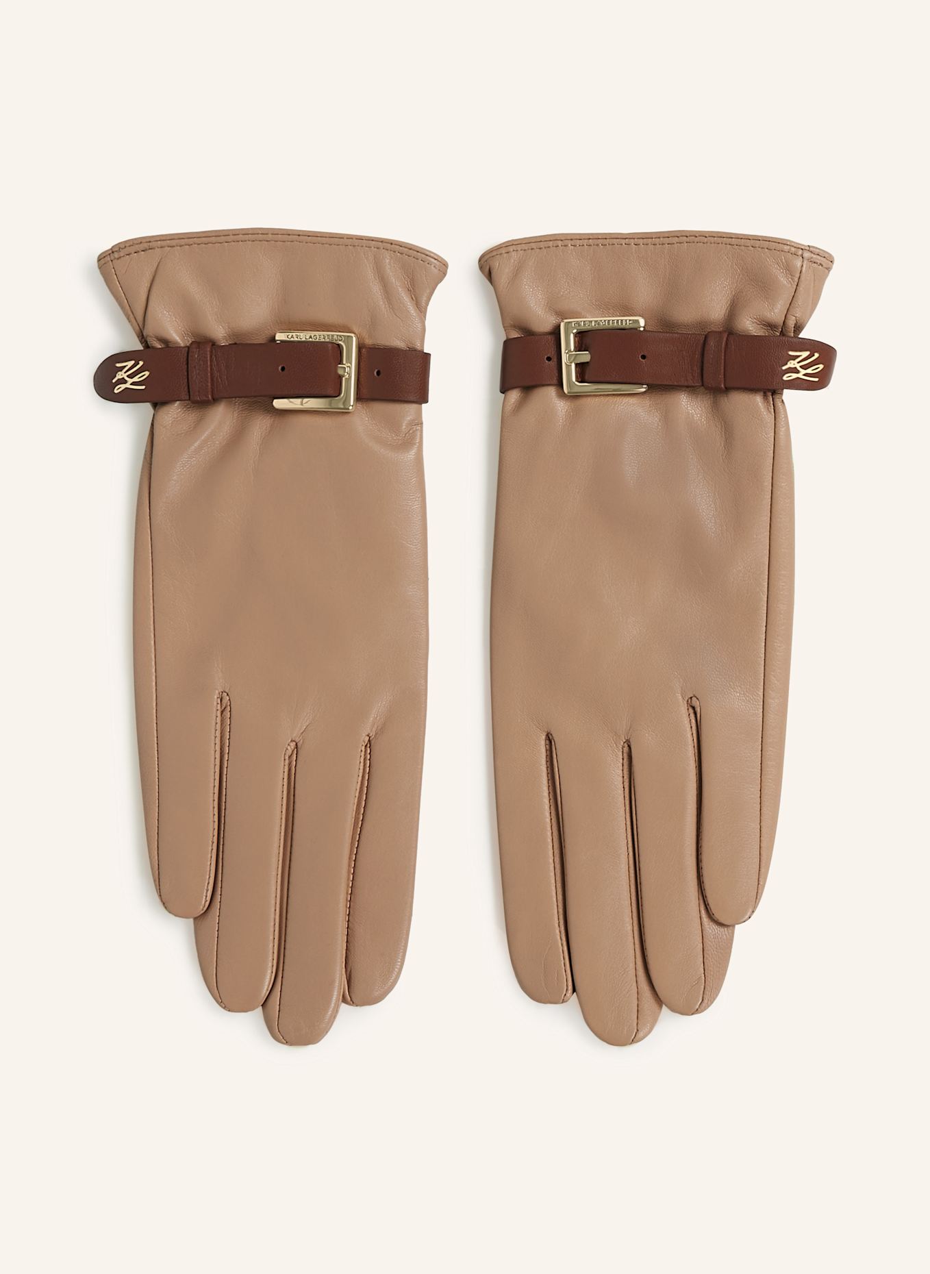 KARL LAGERFELD Handschuhe: BRAUN