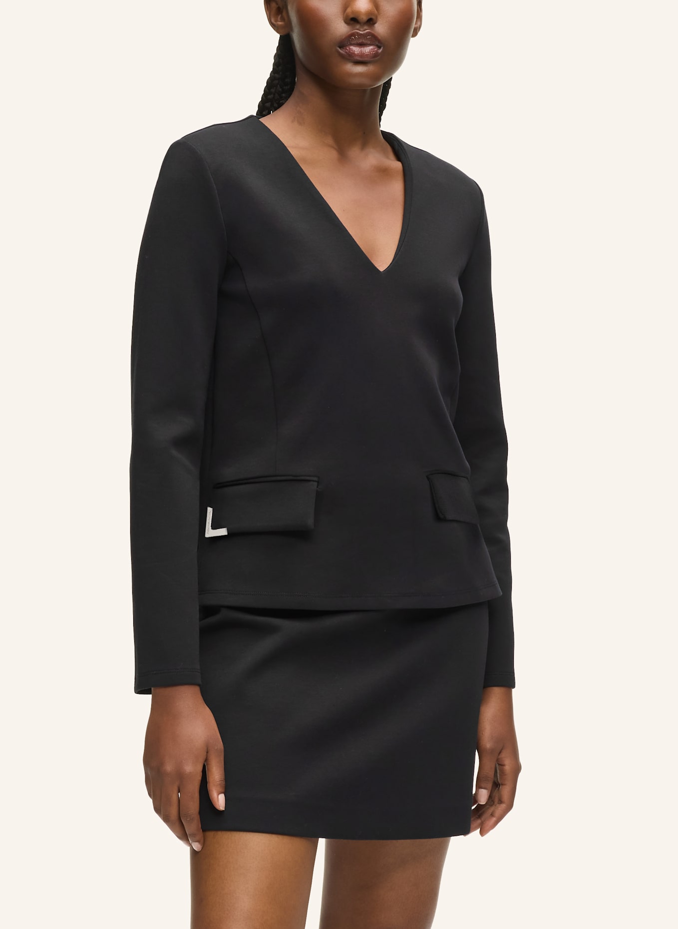 KARL LAGERFELD Sweatshirt: SCHWARZ