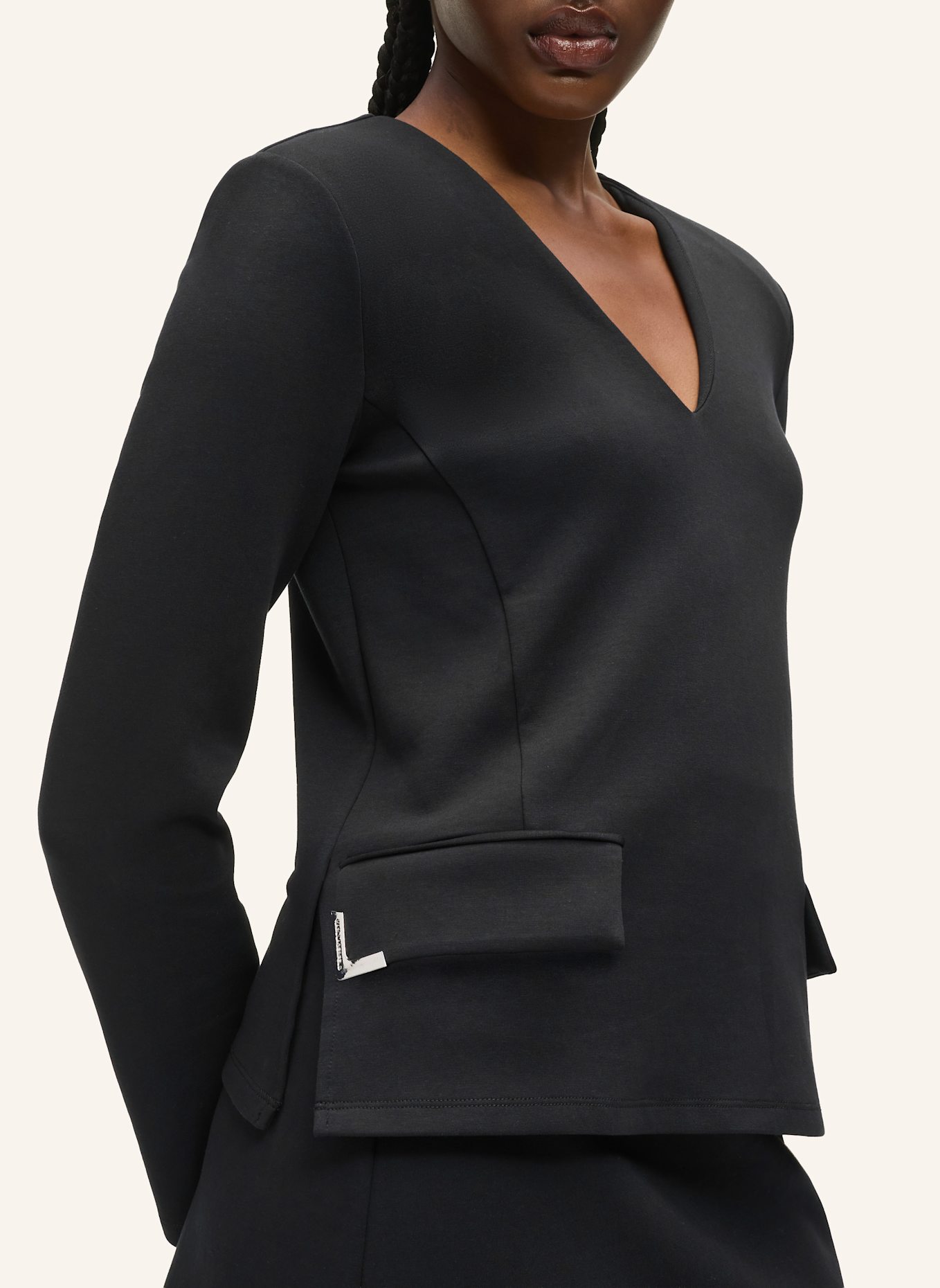 KARL LAGERFELD Sweatshirt: SCHWARZ