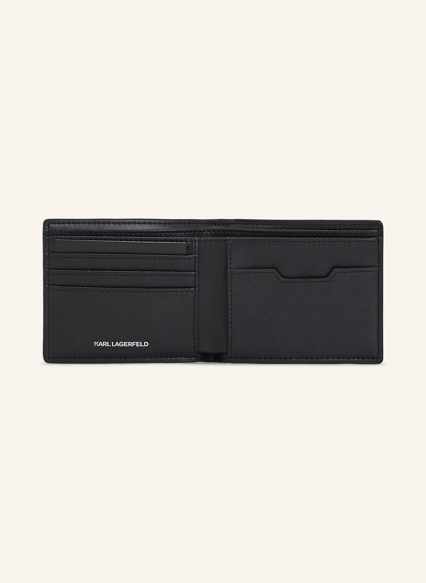 KARL LAGERFELD Geldbörse: SCHWARZ