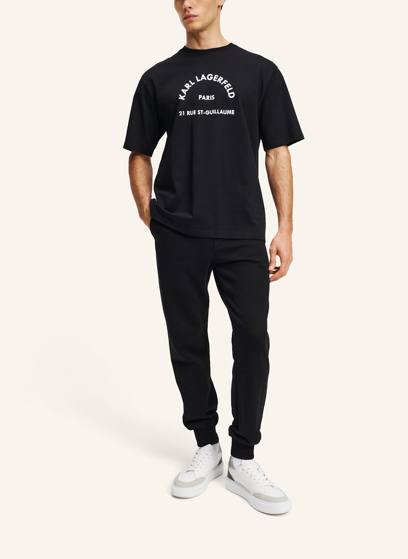 KARL LAGERFELD Hose: SCHWARZ