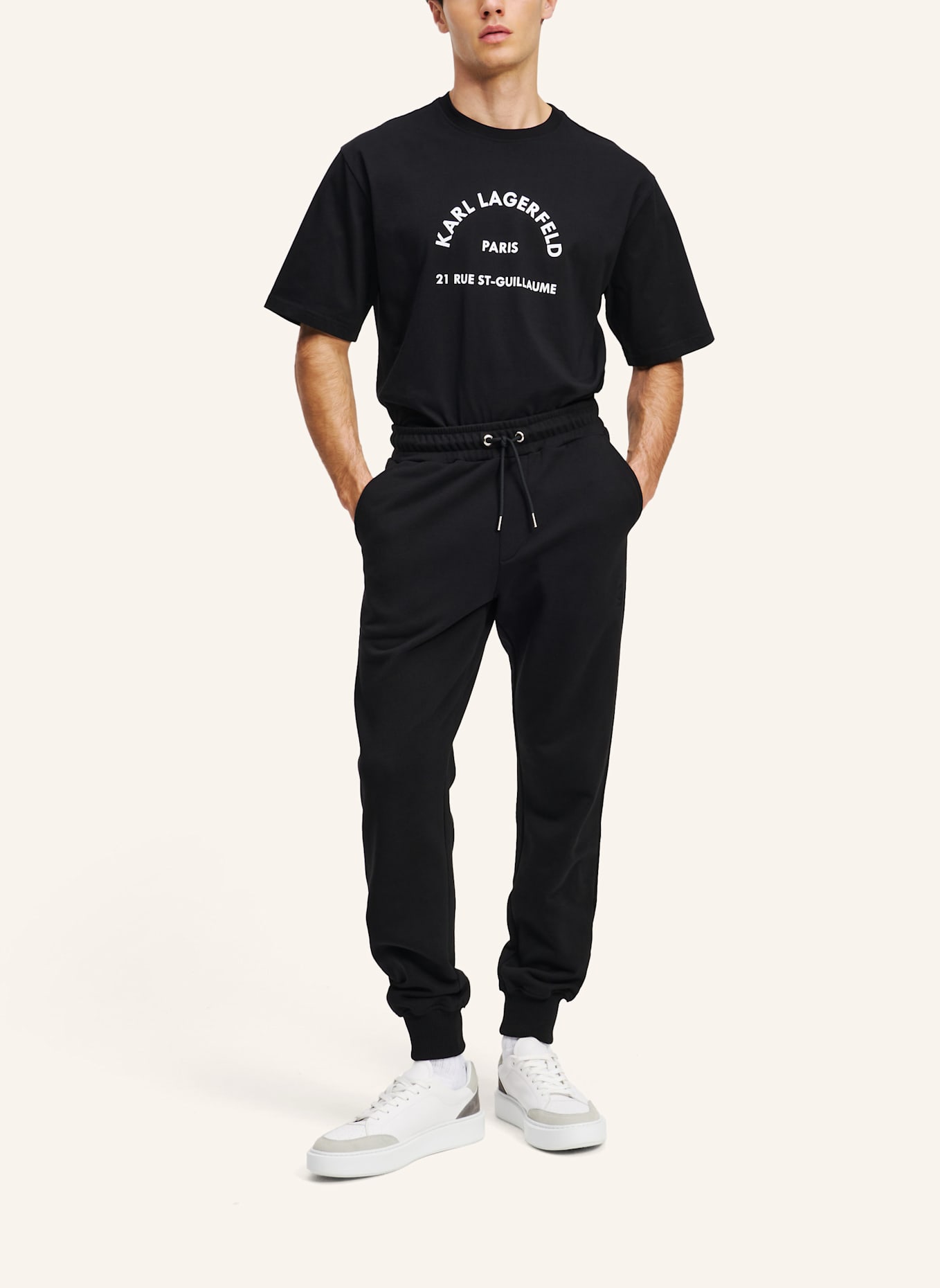 KARL LAGERFELD Hose: SCHWARZ