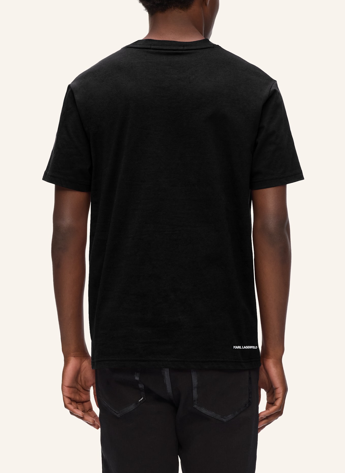 KARL LAGERFELD T-shirt: SCHWARZ