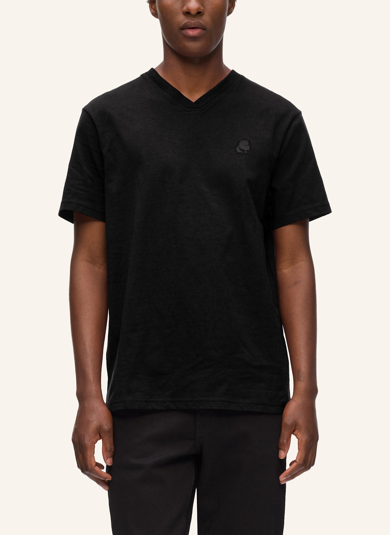 KARL LAGERFELD T-shirt: SCHWARZ