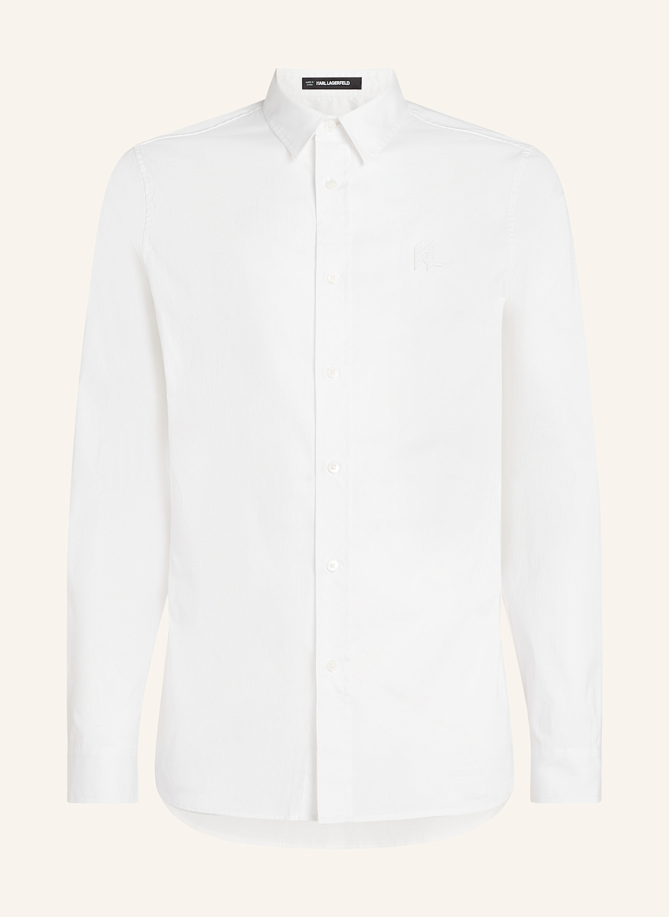 KARL LAGERFELD Hemd: WEISS