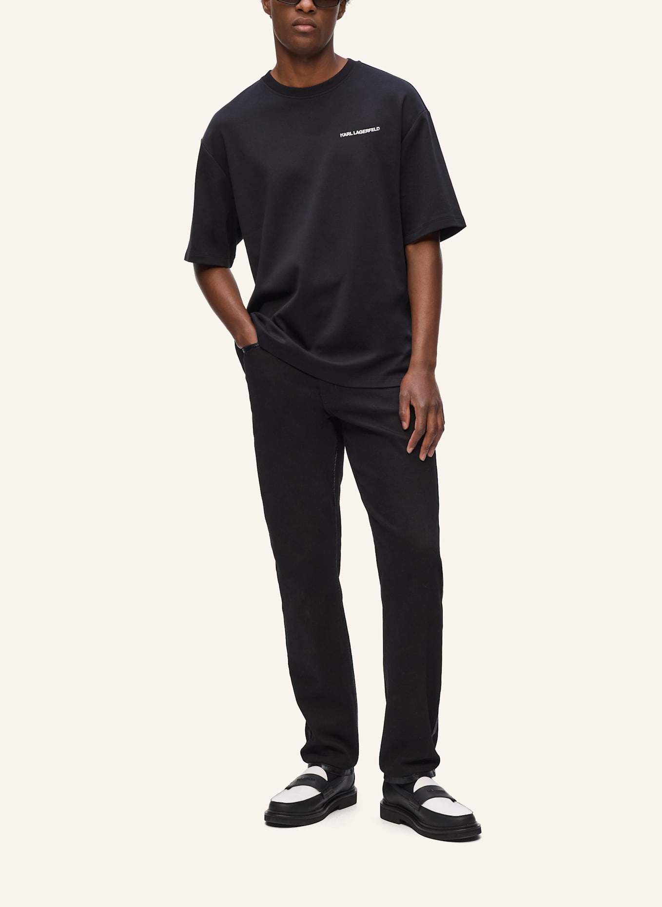 KARL LAGERFELD T-shirt: SCHWARZ