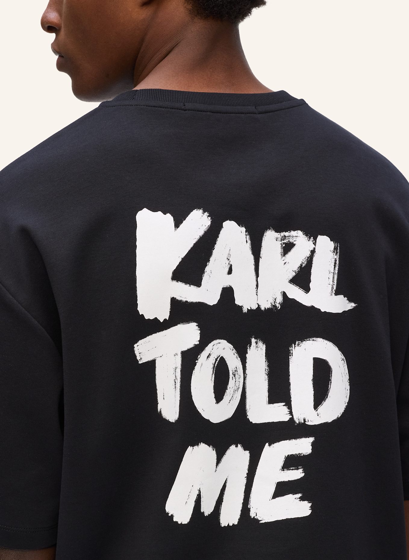 KARL LAGERFELD T-shirt: SCHWARZ