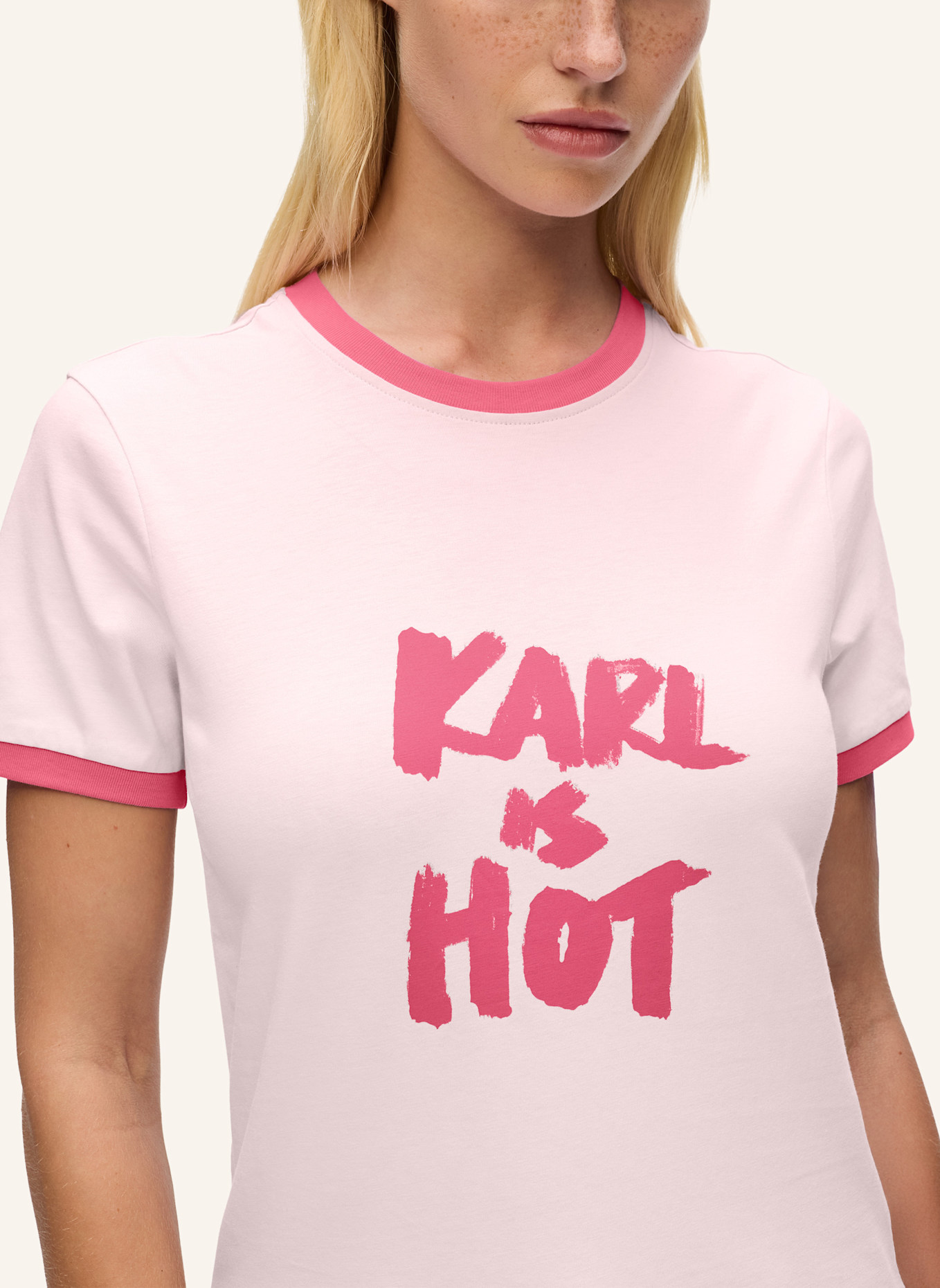 KARL LAGERFELD T-shirt: PINK