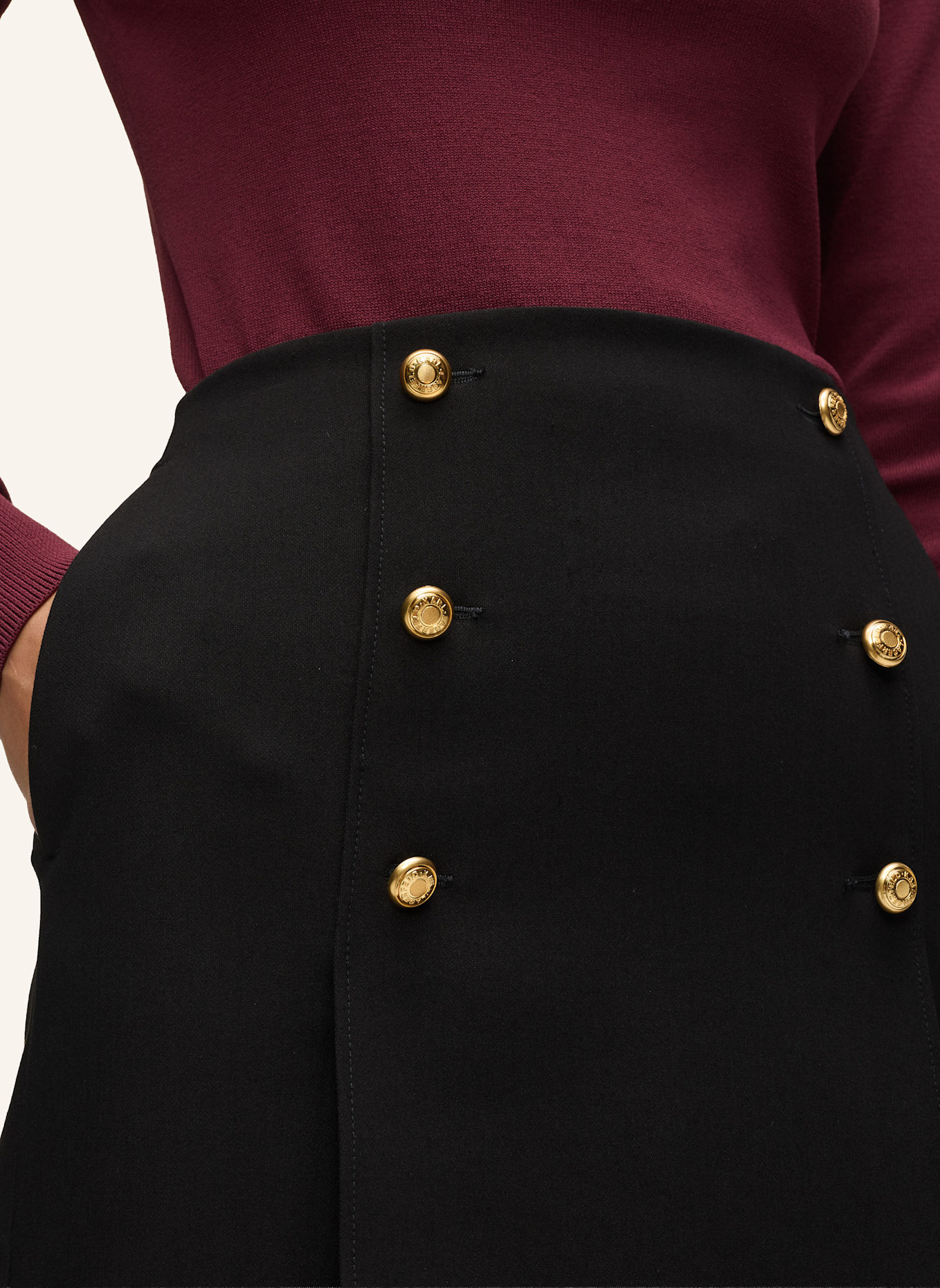 KARL LAGERFELD Rock: SCHWARZ