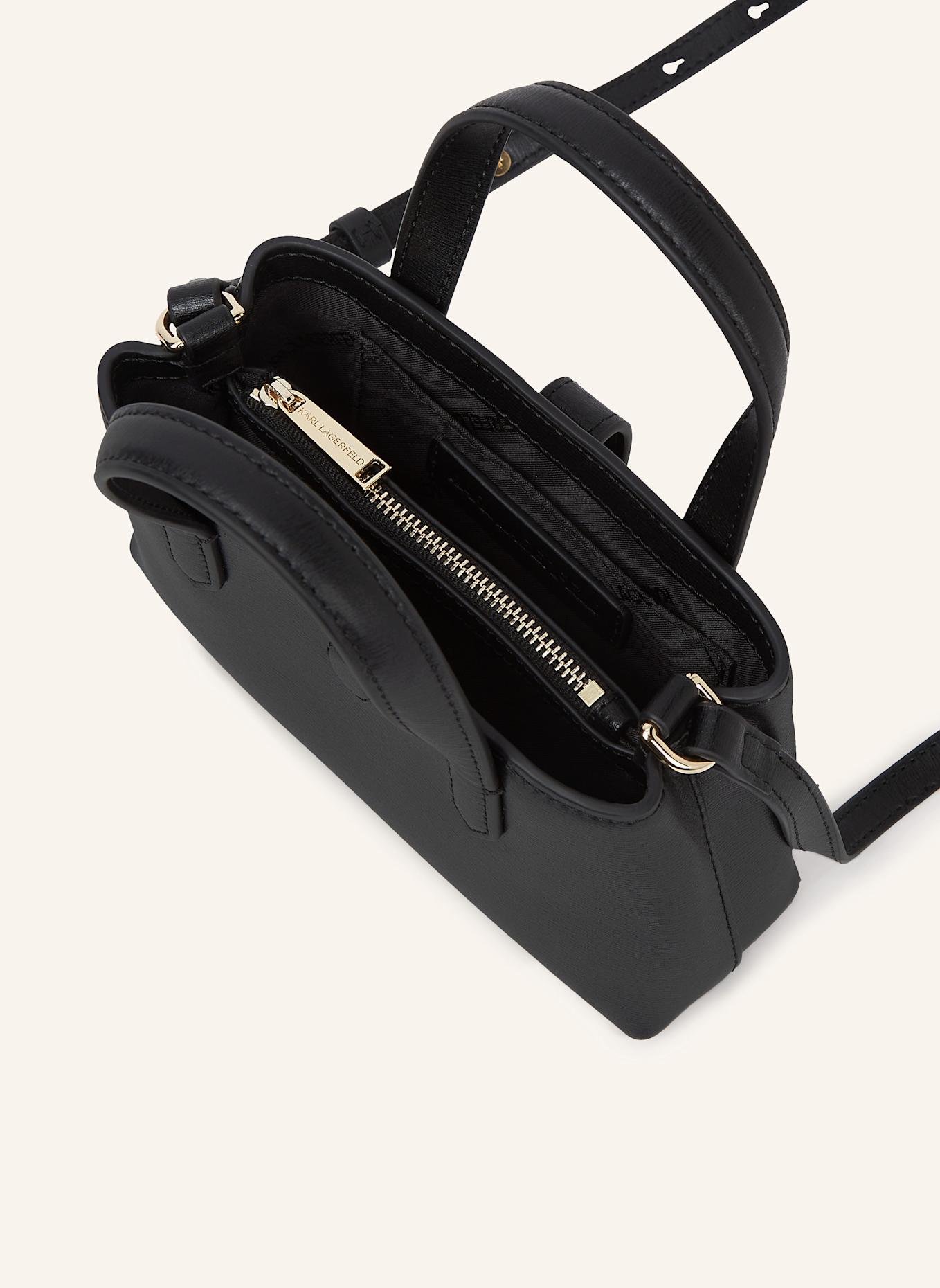 KARL LAGERFELD Pouch: SCHWARZ/ GOLD