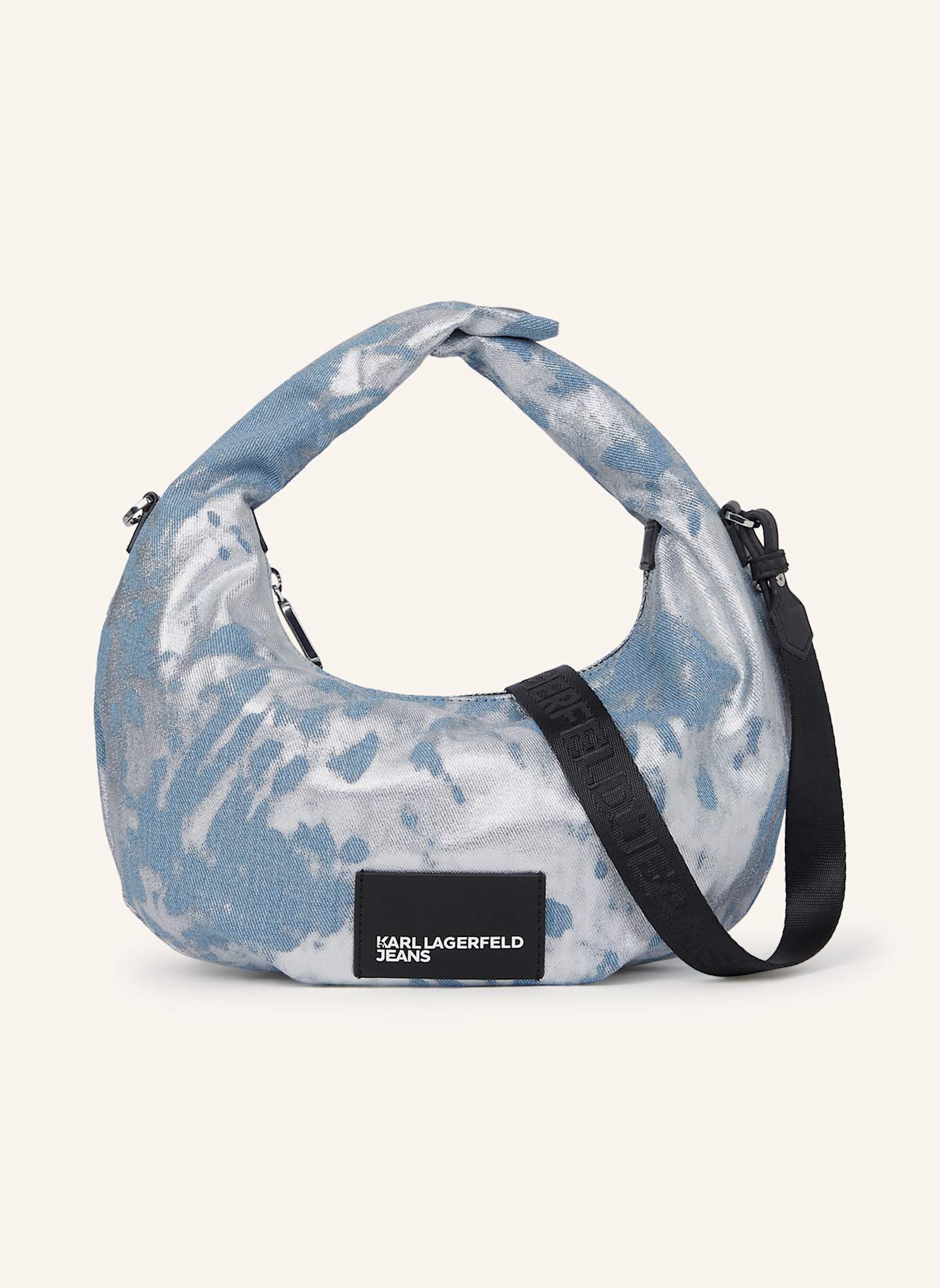 KARL LAGERFELD JEANS Hobo-Bag: SILBER