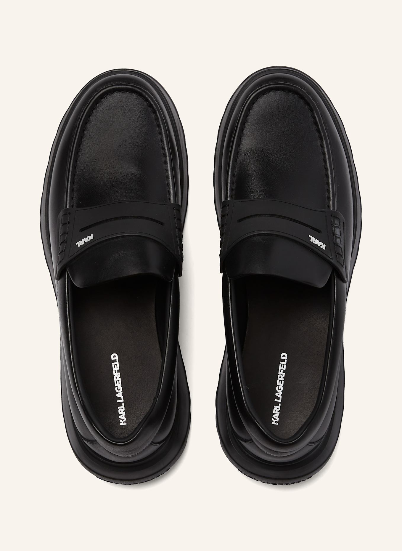 KARL LAGERFELD Flache Schuhe: SCHWARZ